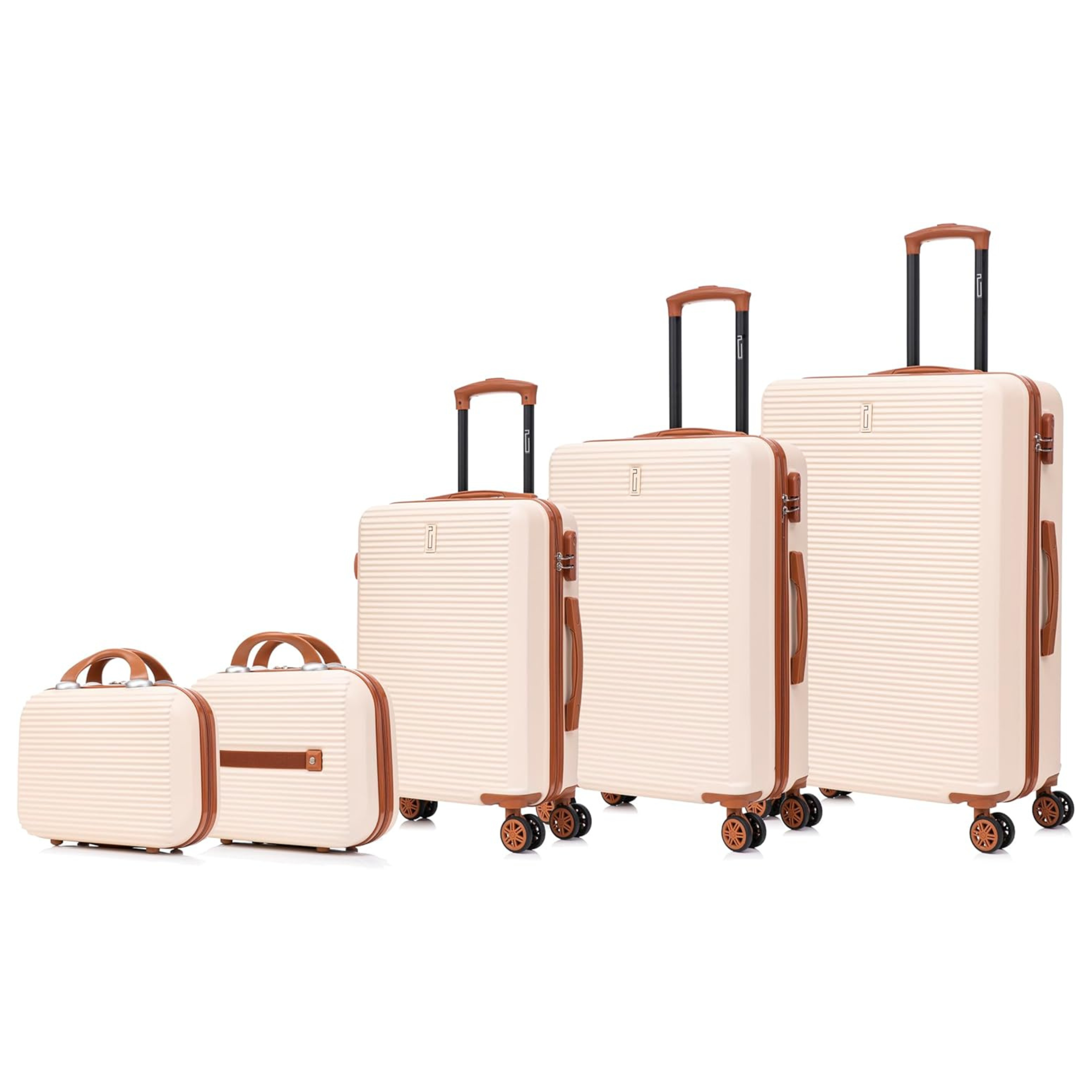 5-piece Weekend Suitcase Set – 4 suitcases + vanity case