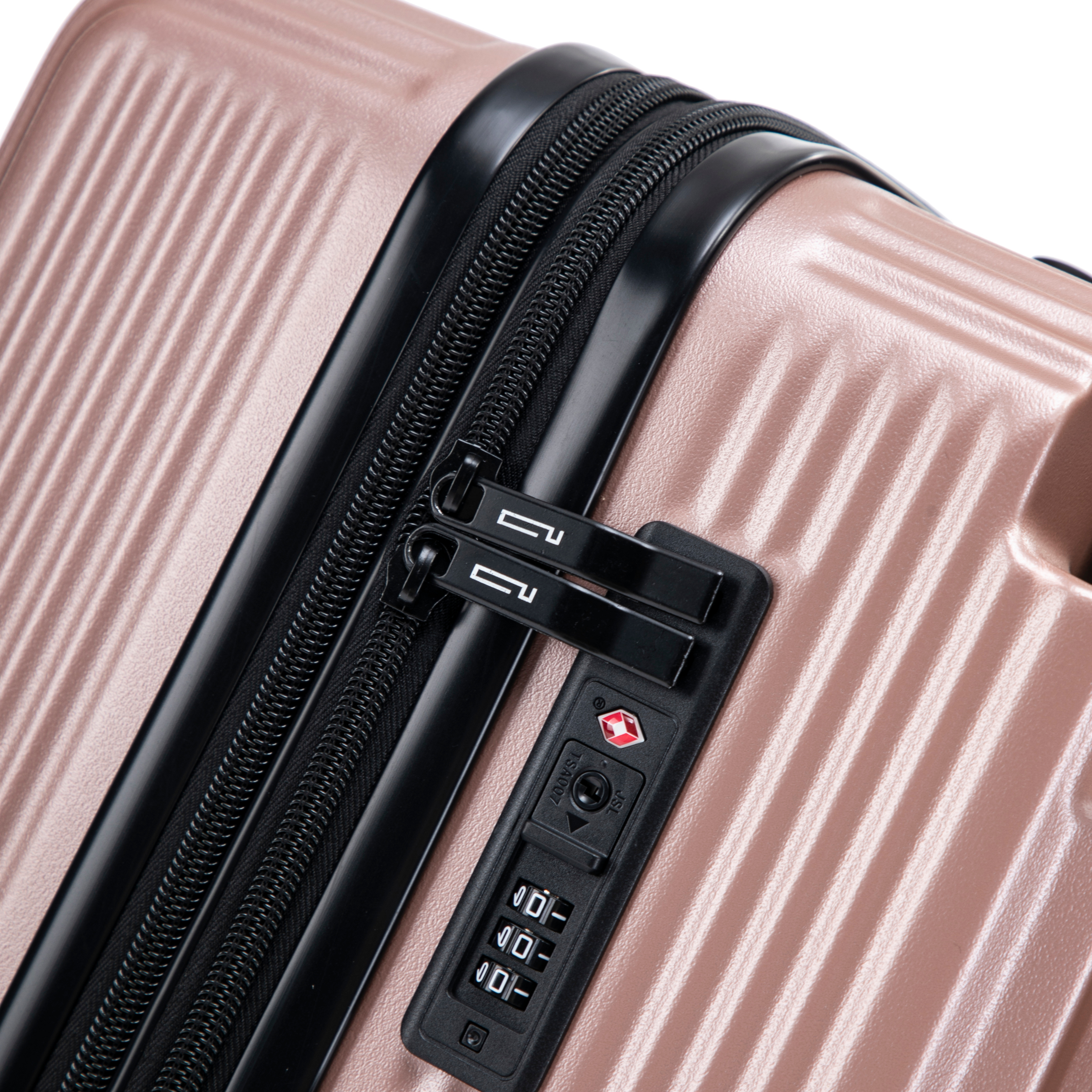 Valise Cabine 55 cm ABS – Wide Trolley - Extensible & Serrure TSA