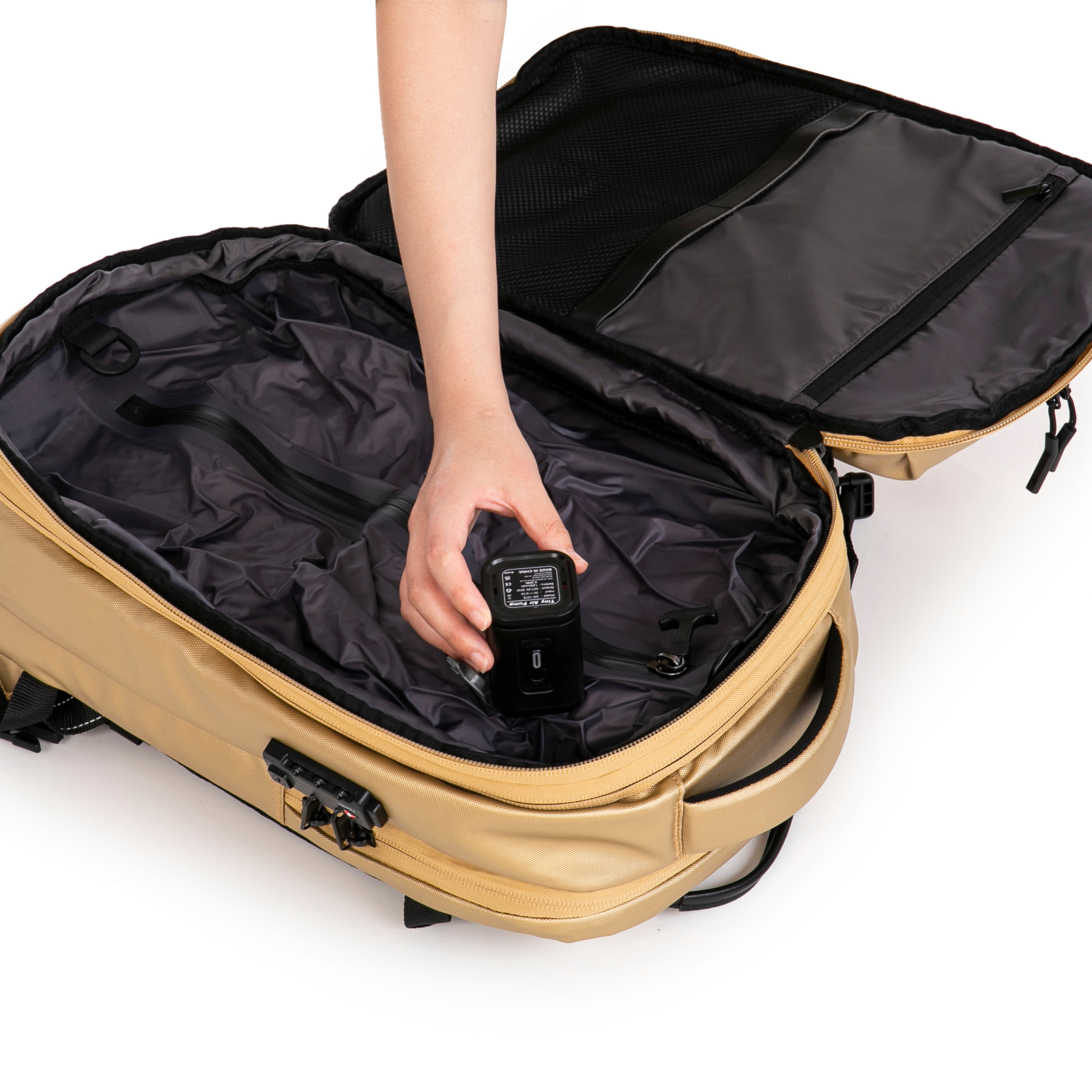 Mochila Compresible V2 – Con o sin bomba, bolsa de compresión incluida