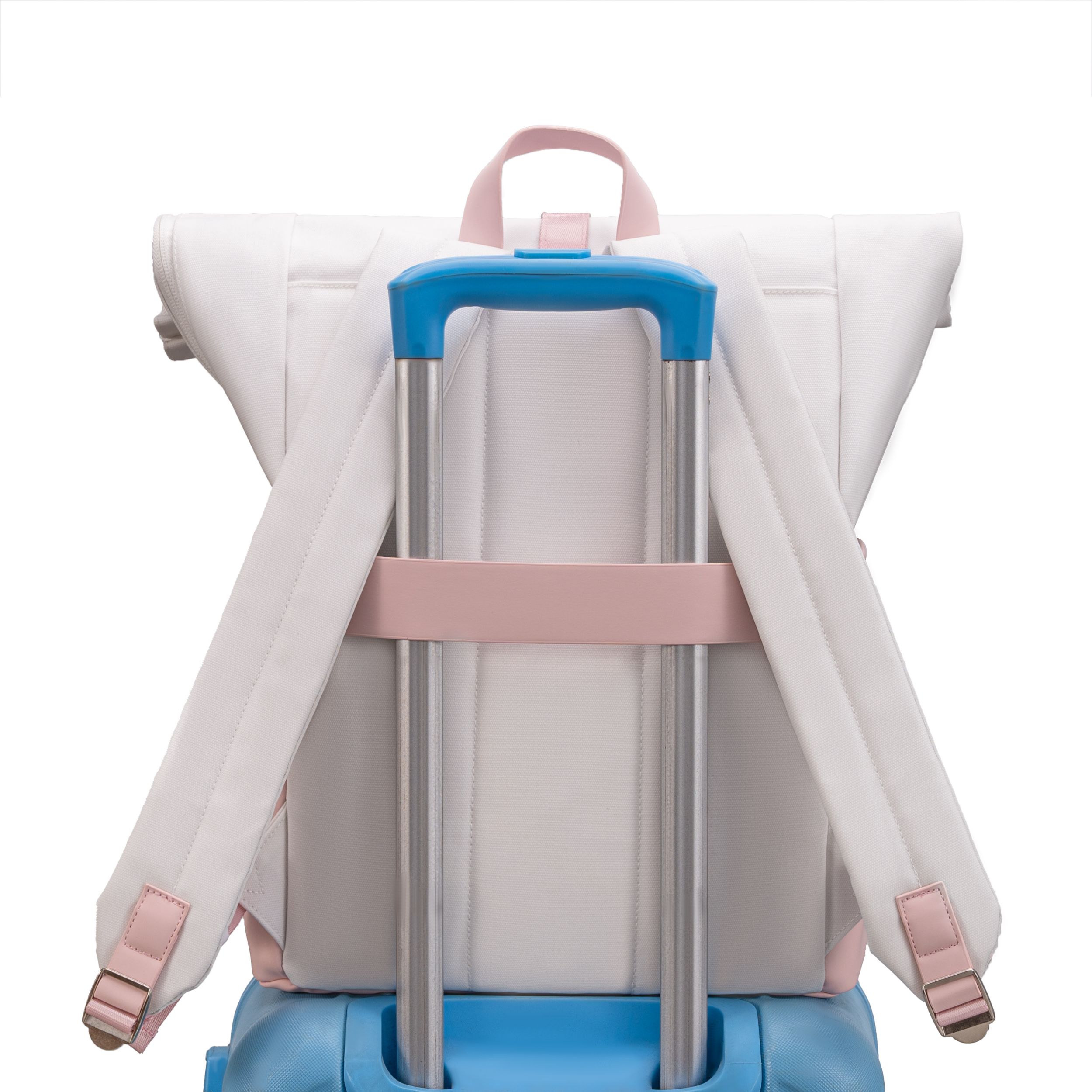 Zaino Roll-Top CELIMS - Bagaglio a mano 40x30x20cm - Impermeabile e ultra resistente - Sabbia