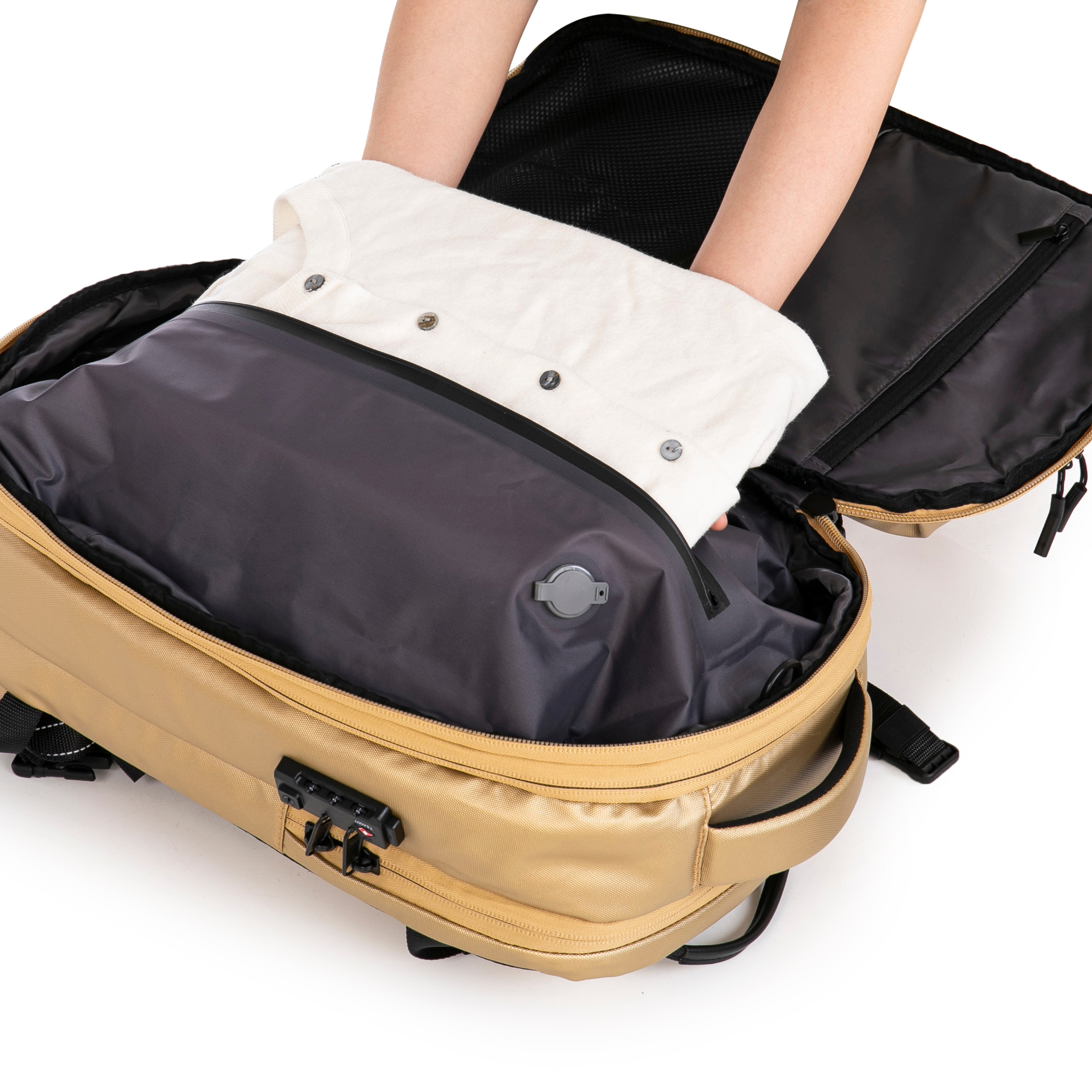 Mochila Compresible V2 – Con o sin bomba, bolsa de compresión incluida