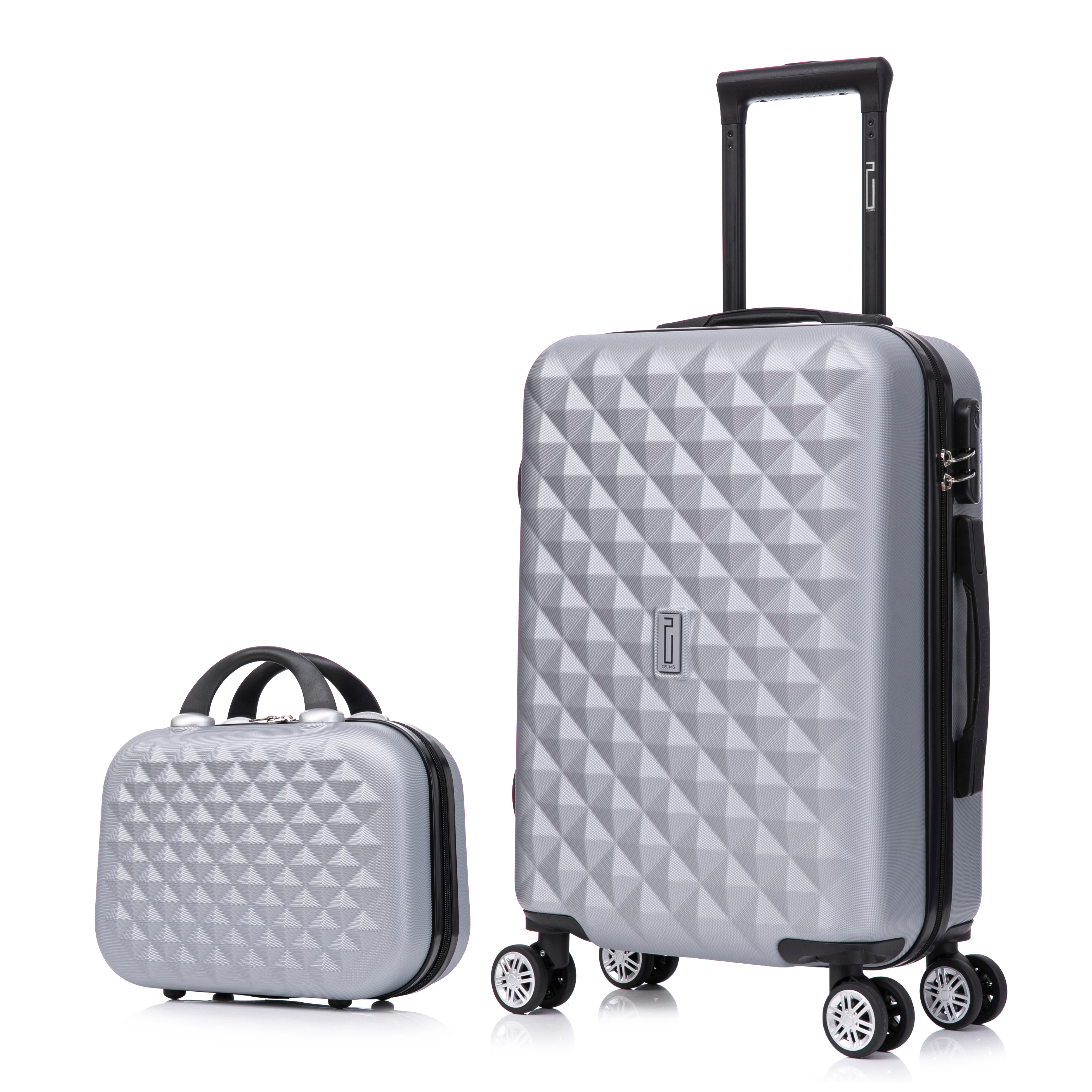 Urbaner Kabinenkoffer mit Kosmetikkoffer | Handgepäck | 55x40x20 | Geld