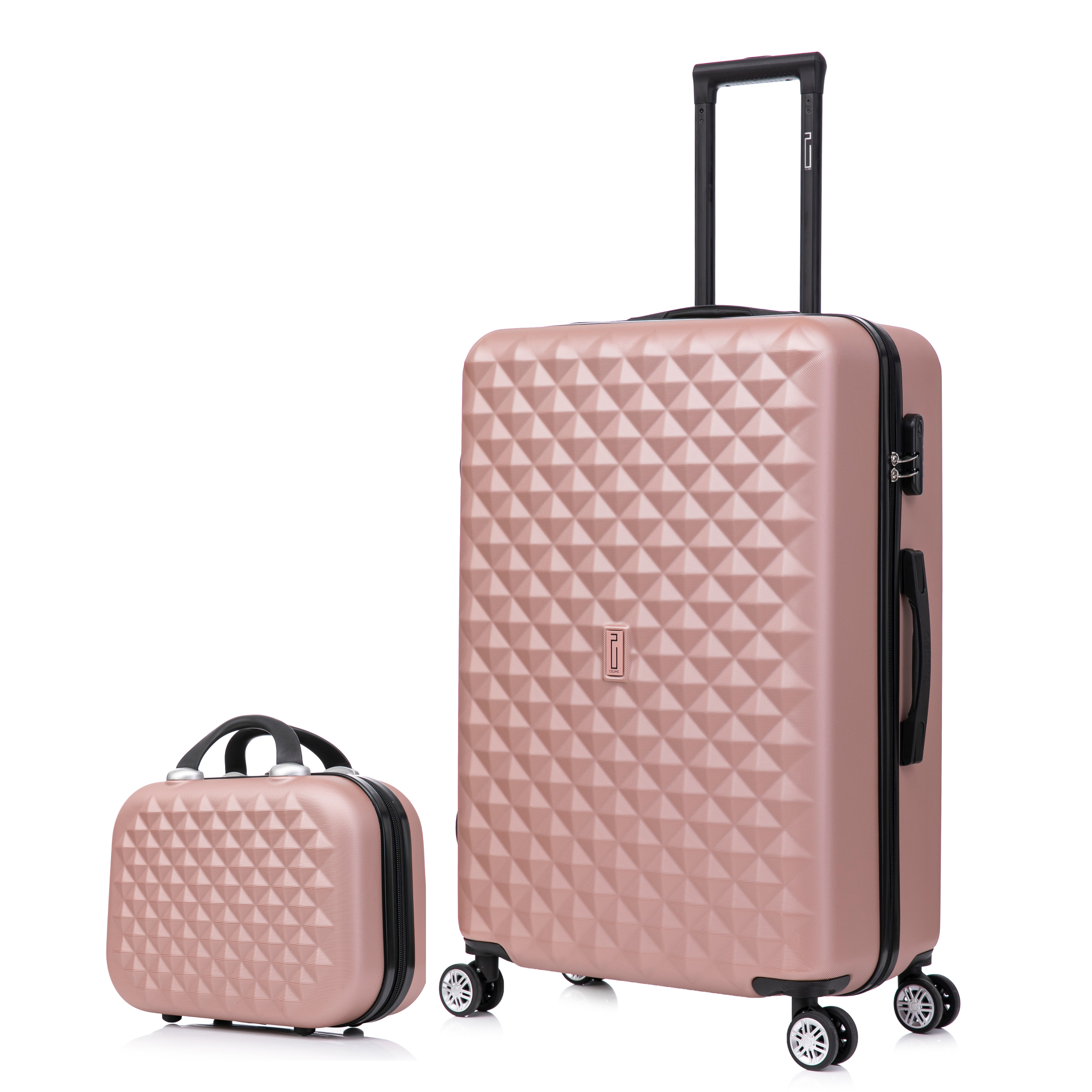 Mittlerer Stadtkoffer | Hartschalenkoffer | 65x40x25 | Roségold