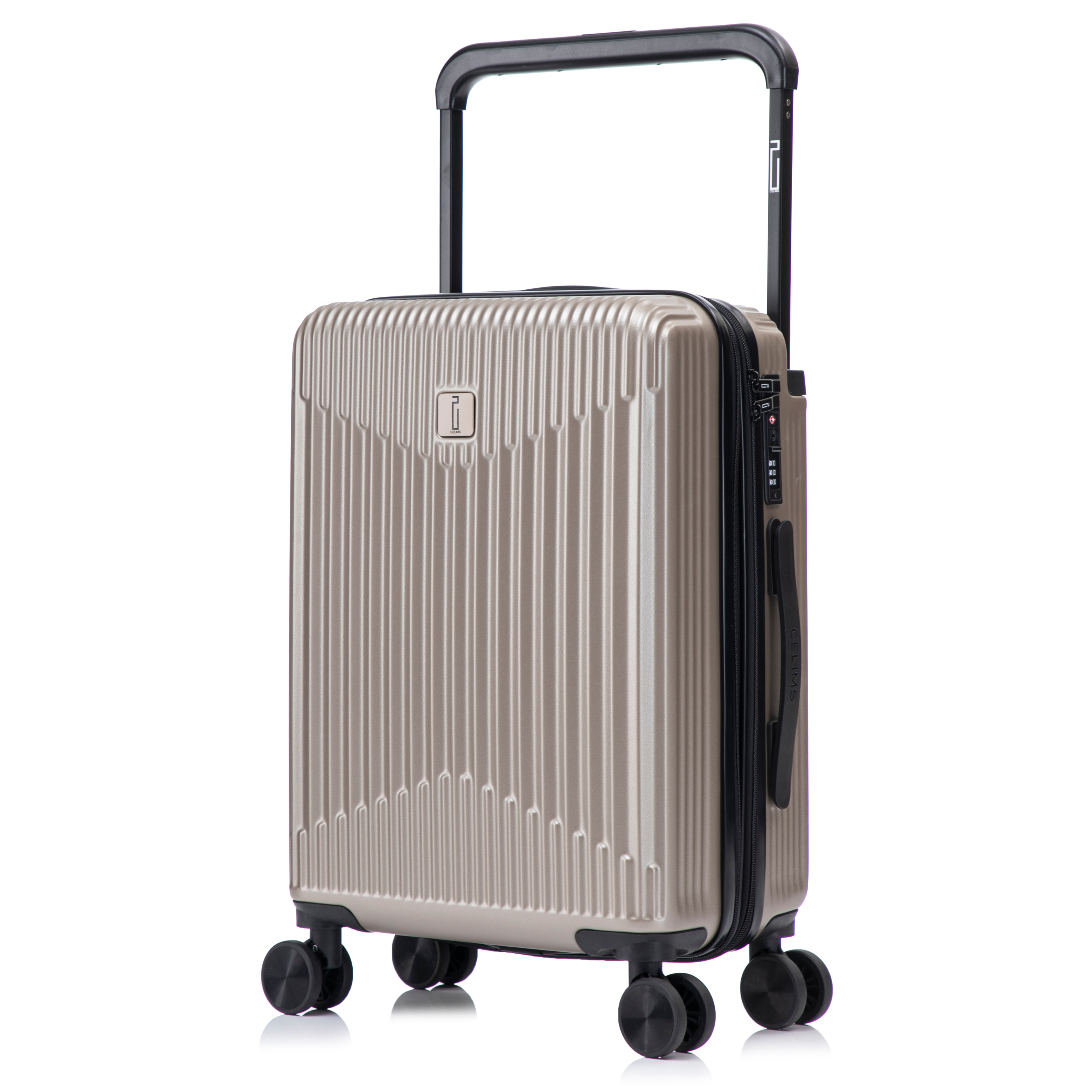 Valise Cabine 55 cm ABS – Wide Trolley - Extensible & Serrure TSA