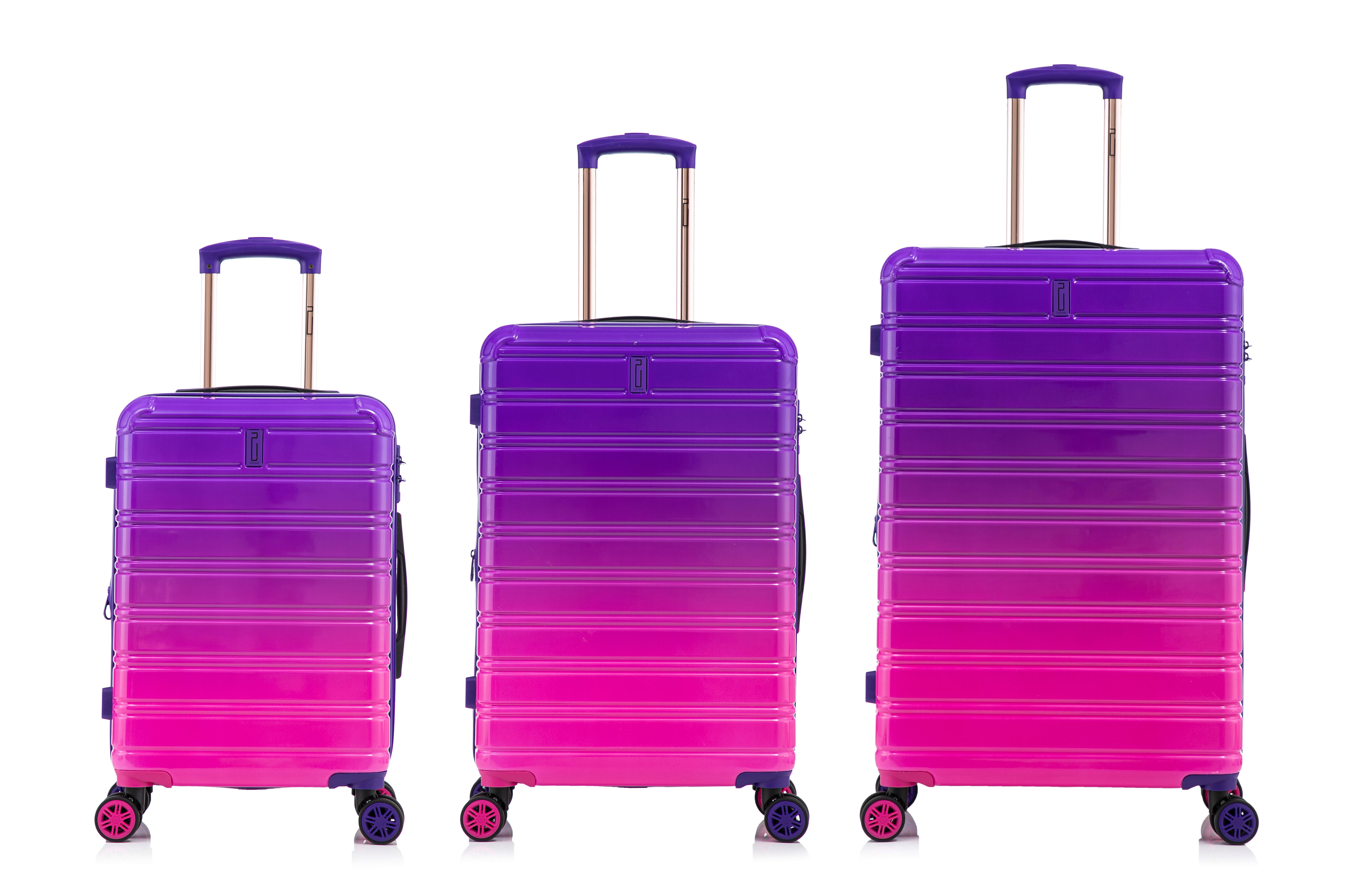 3-teiliges Kofferset aus Polycarbonat | Kabinenkoffer | Mittlerer Koffer | Großer Koffer