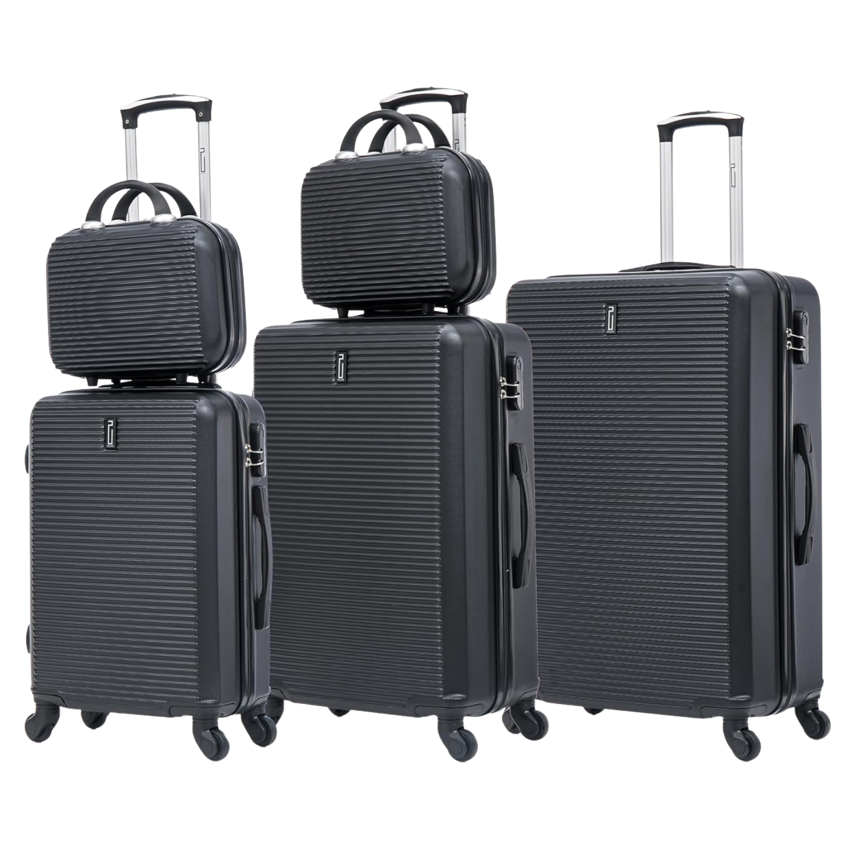 5-piece Weekend Suitcase Set – 4 suitcases + vanity case