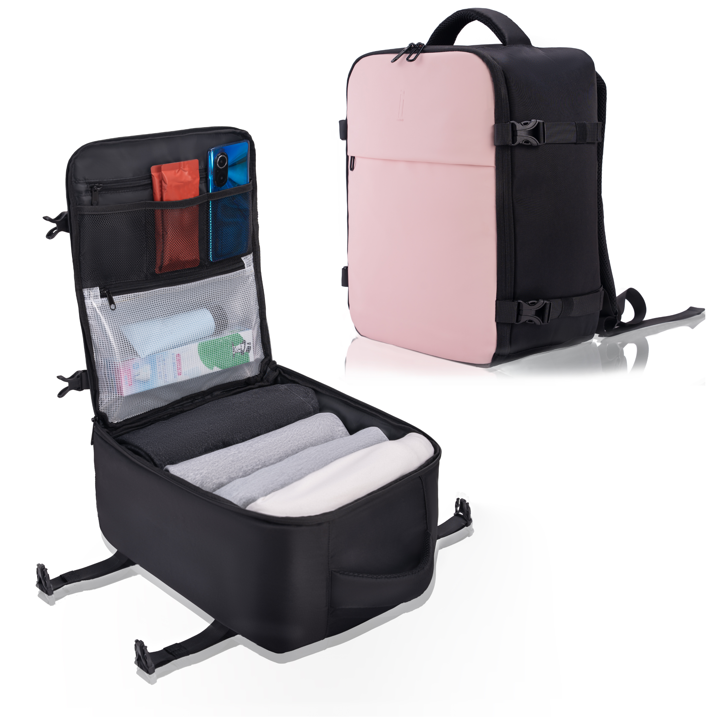 Zaino CELIMS 40x30x20 - Bagaglio a mano - Impermeabile - Cachi