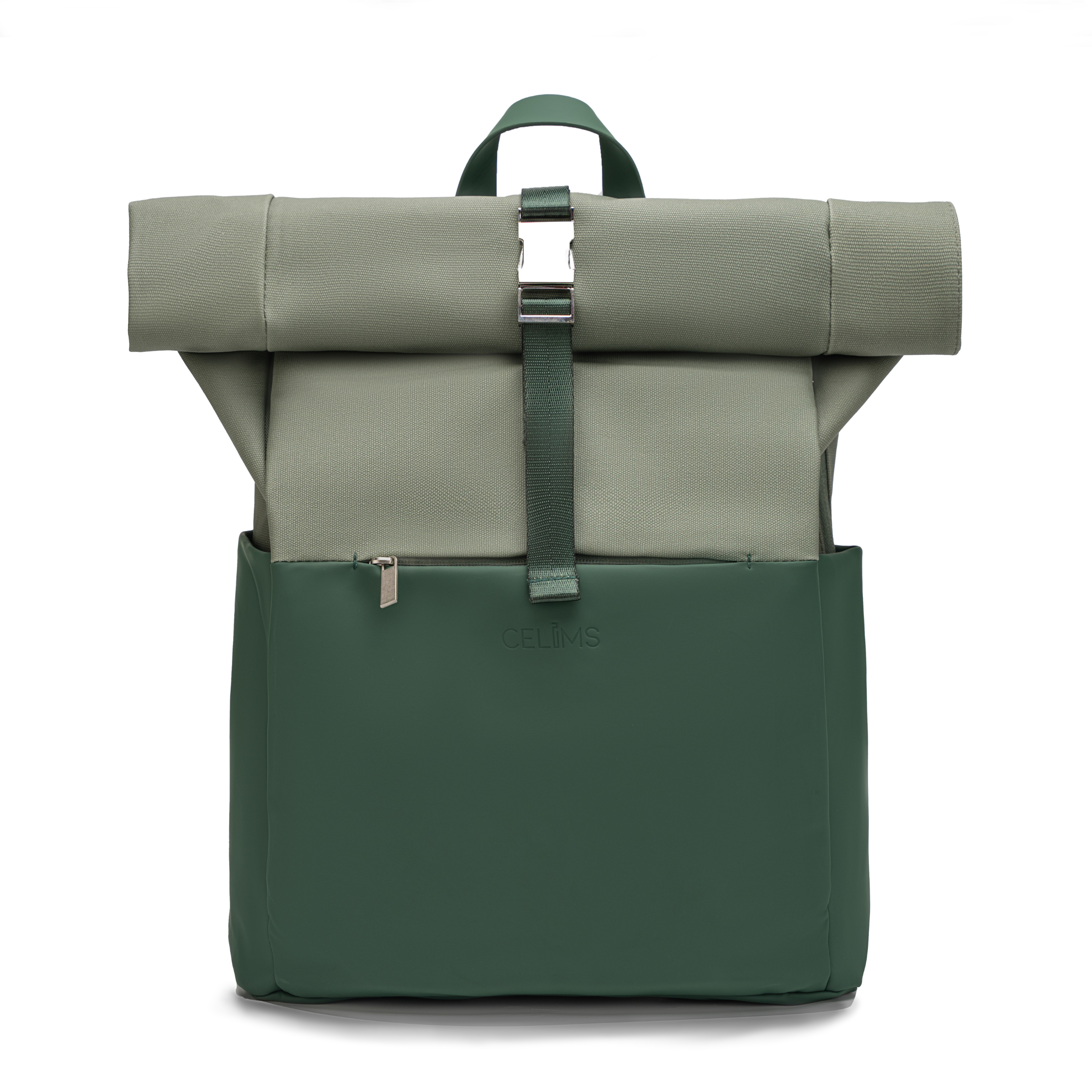 Sac à dos Roll-Top CELIMS - Bagage à Main 40x30x20cm - Imperméable & Ultra-Résitant - Gris