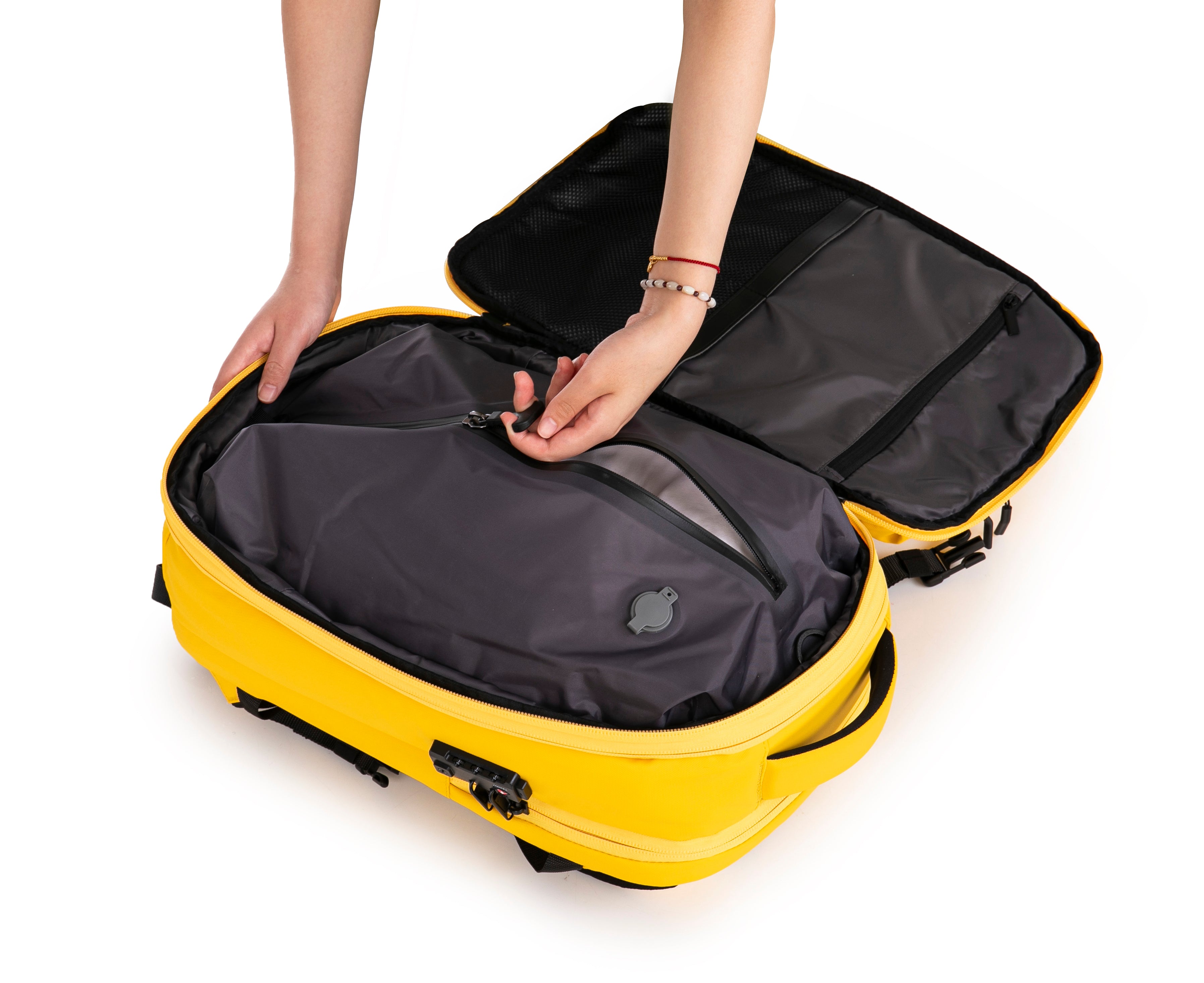 Sac à dos compressible V2 – Avec ou sans pompe, sac de compression inclus