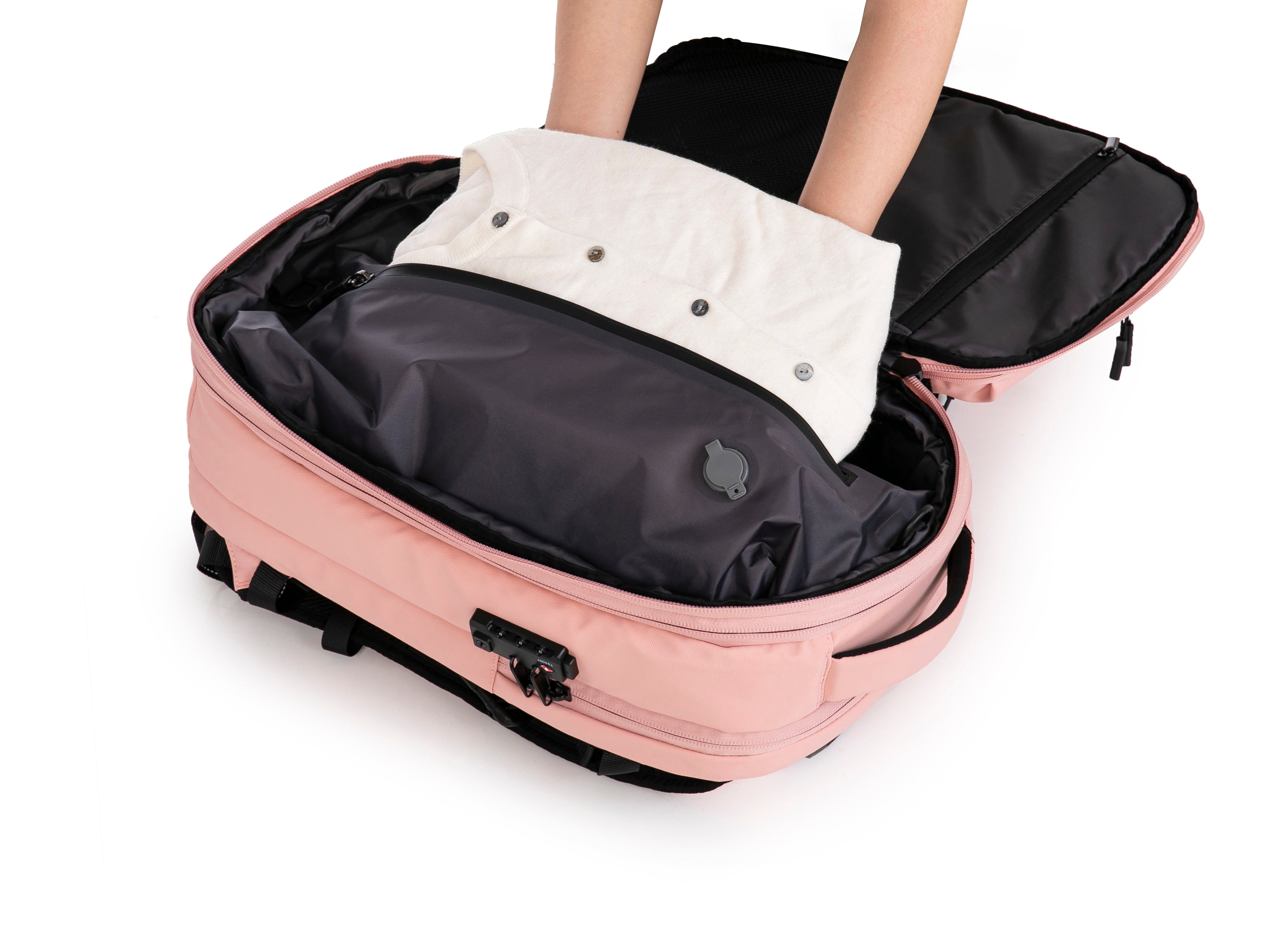 Sac à dos compressible V2 – Avec ou sans pompe, sac de compression inclus