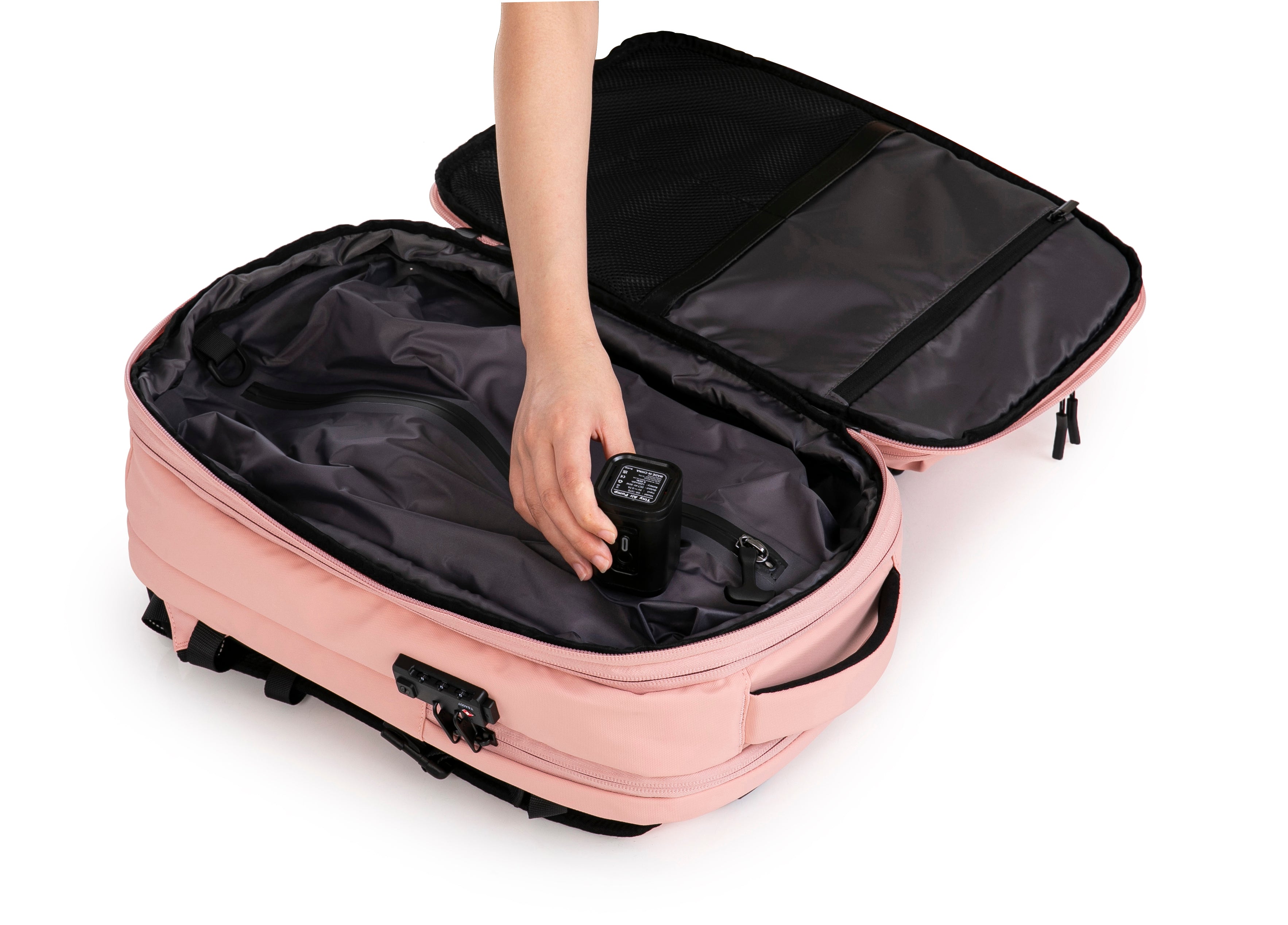 Sac à dos compressible V2 – Avec ou sans pompe, sac de compression inclus