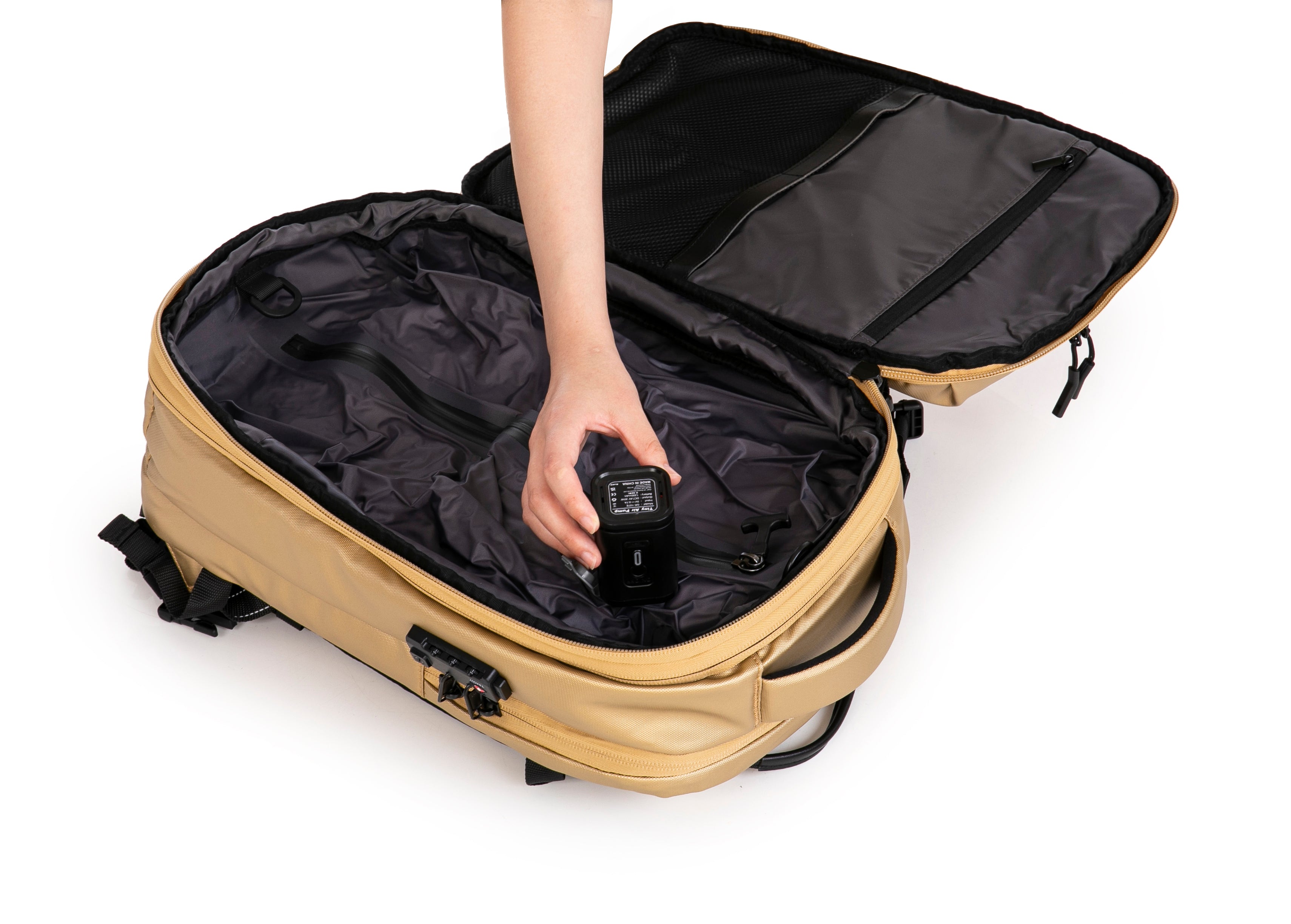 Sac à dos compressible V2 – Avec ou sans pompe, sac de compression inclus