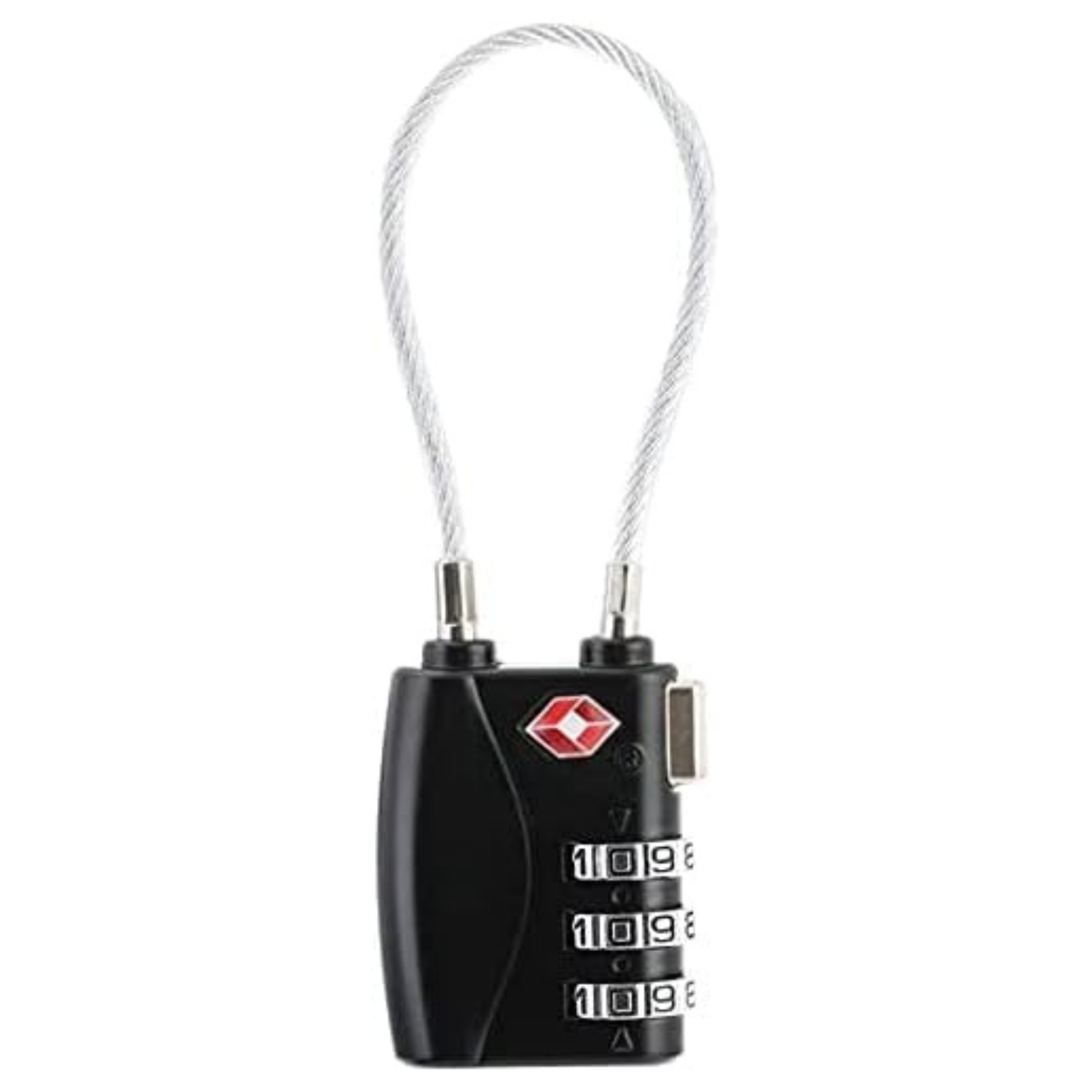 Cadenas TSA Valise Avion | Cadenas Code | Cadenas Valise | Protection Idéale pour Vos Bagages | Noir