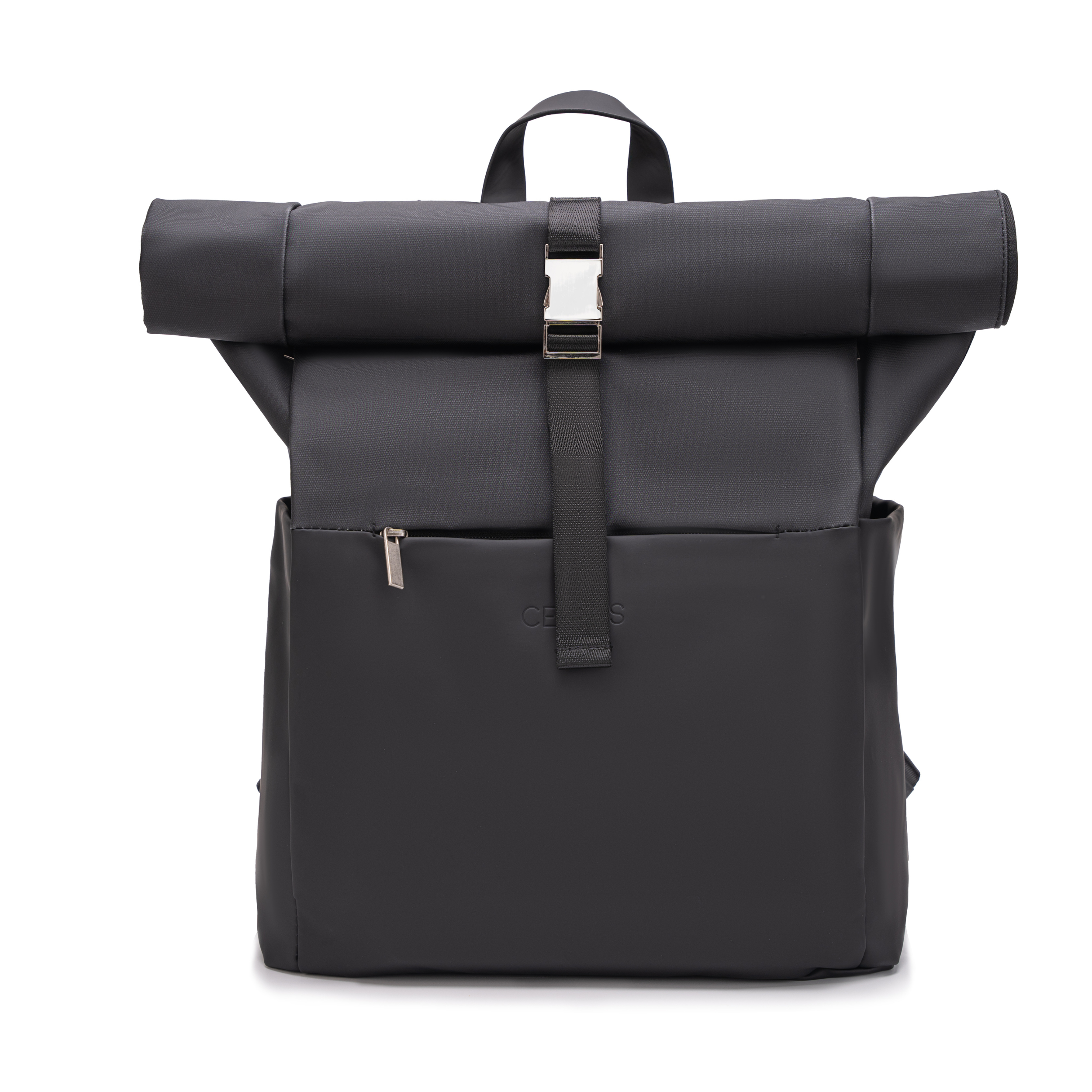 Sac à dos Roll-Top CELIMS - Bagage à Main 40x30x20cm - Imperméable & Ultra-Résitant - Gris