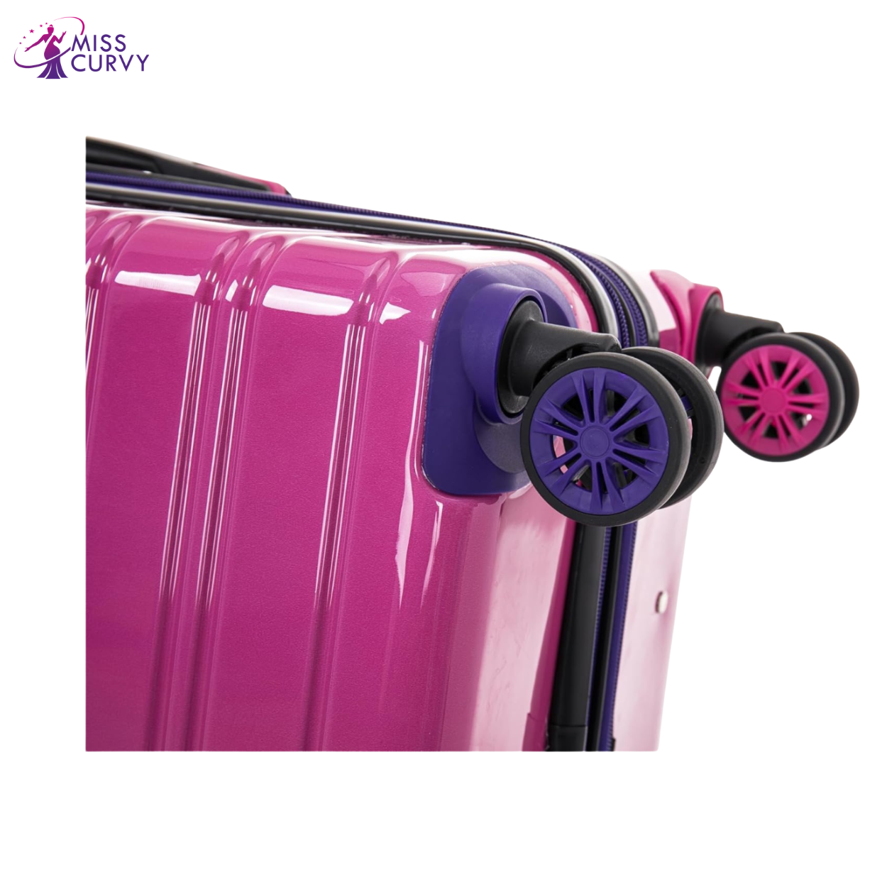 Valise Grande Taille Polycarbonate | Valise Soute 23 kg | 75x45x28 | Dégradé Violet