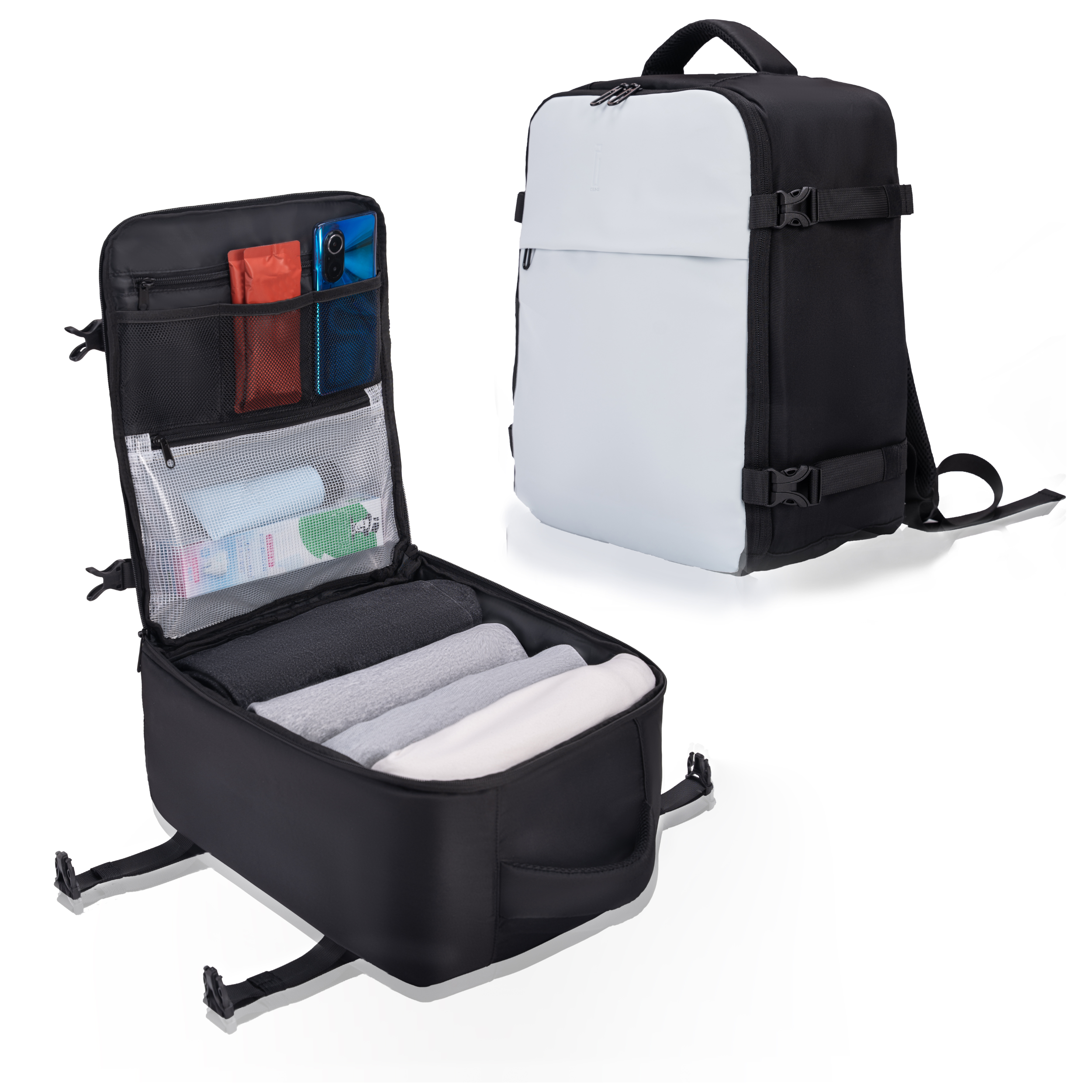 Zaino CELIMS 40x30x20 - Bagaglio a mano - Impermeabile - Cachi