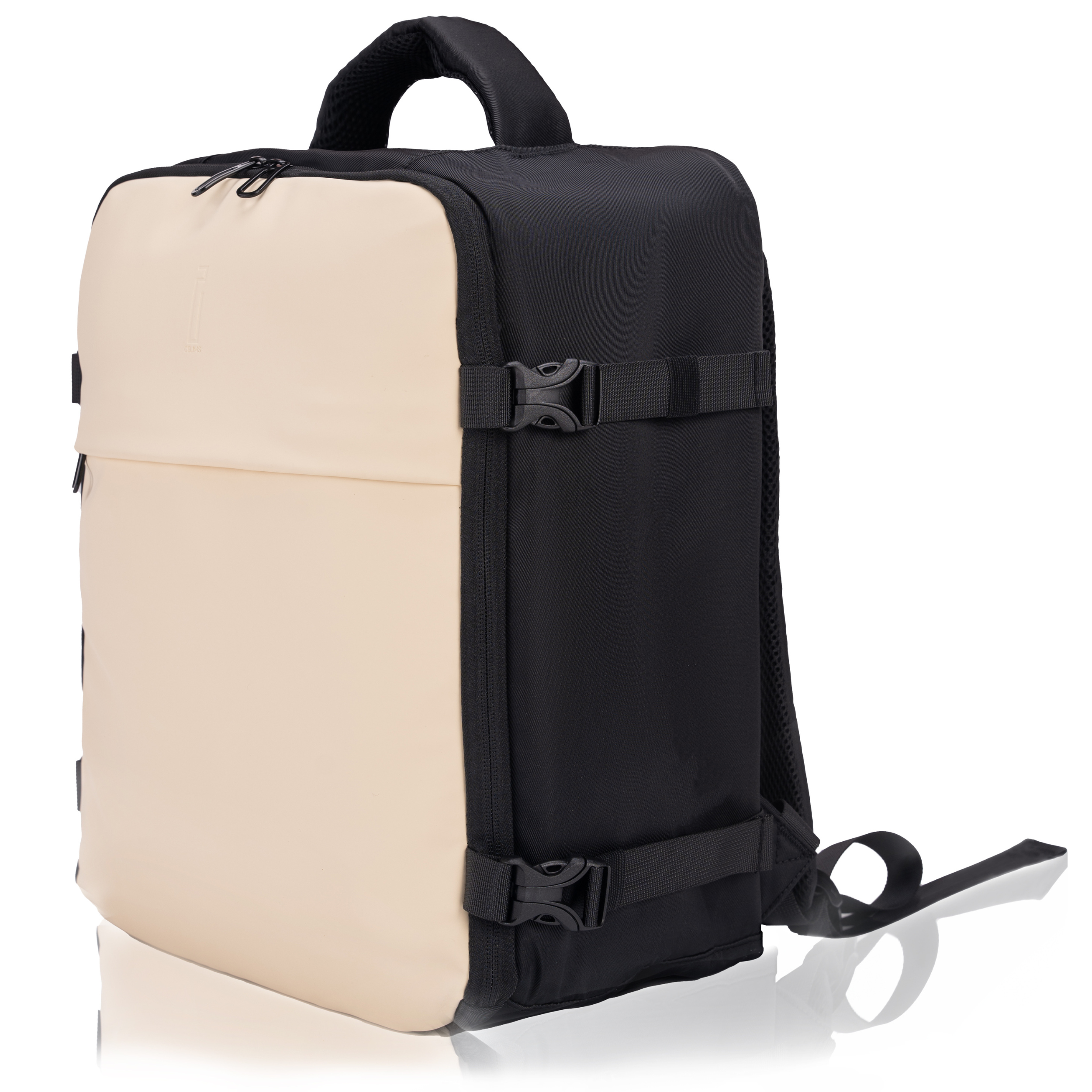 Zaino sottovuoto CELIMS 40x30x20 - Bagaglio a mano - Impermeabile - Beige