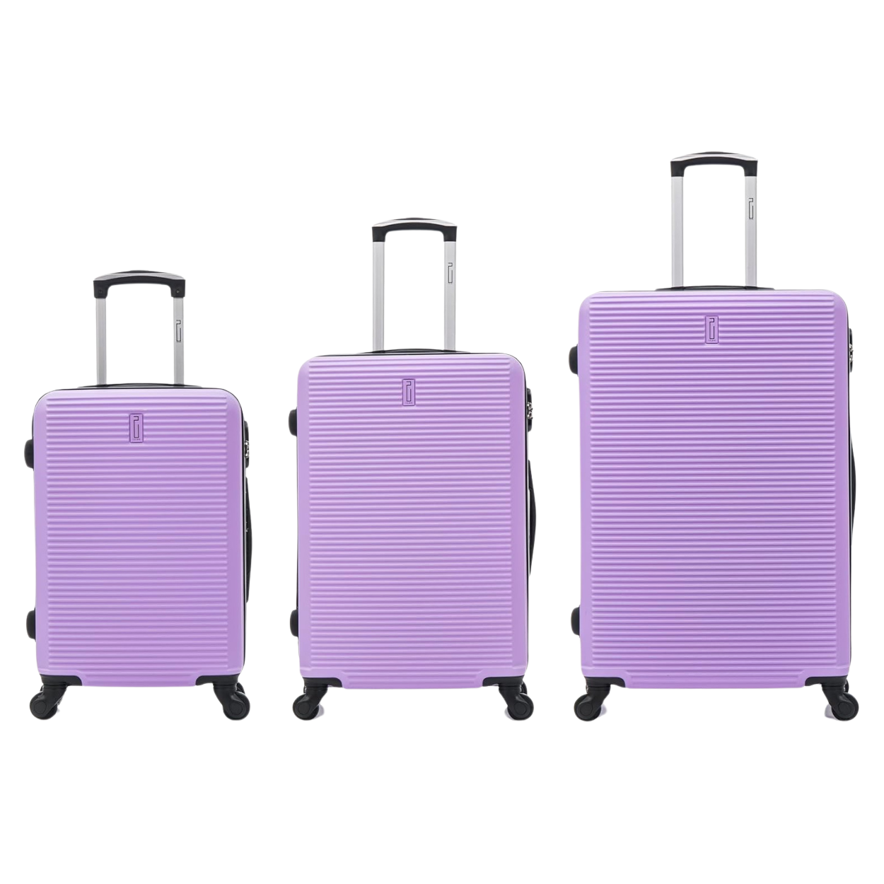 3-piece Weekend Suitcase Set - Cabin Suitcase | Medium Suitcase | Large Suitcase - Violet