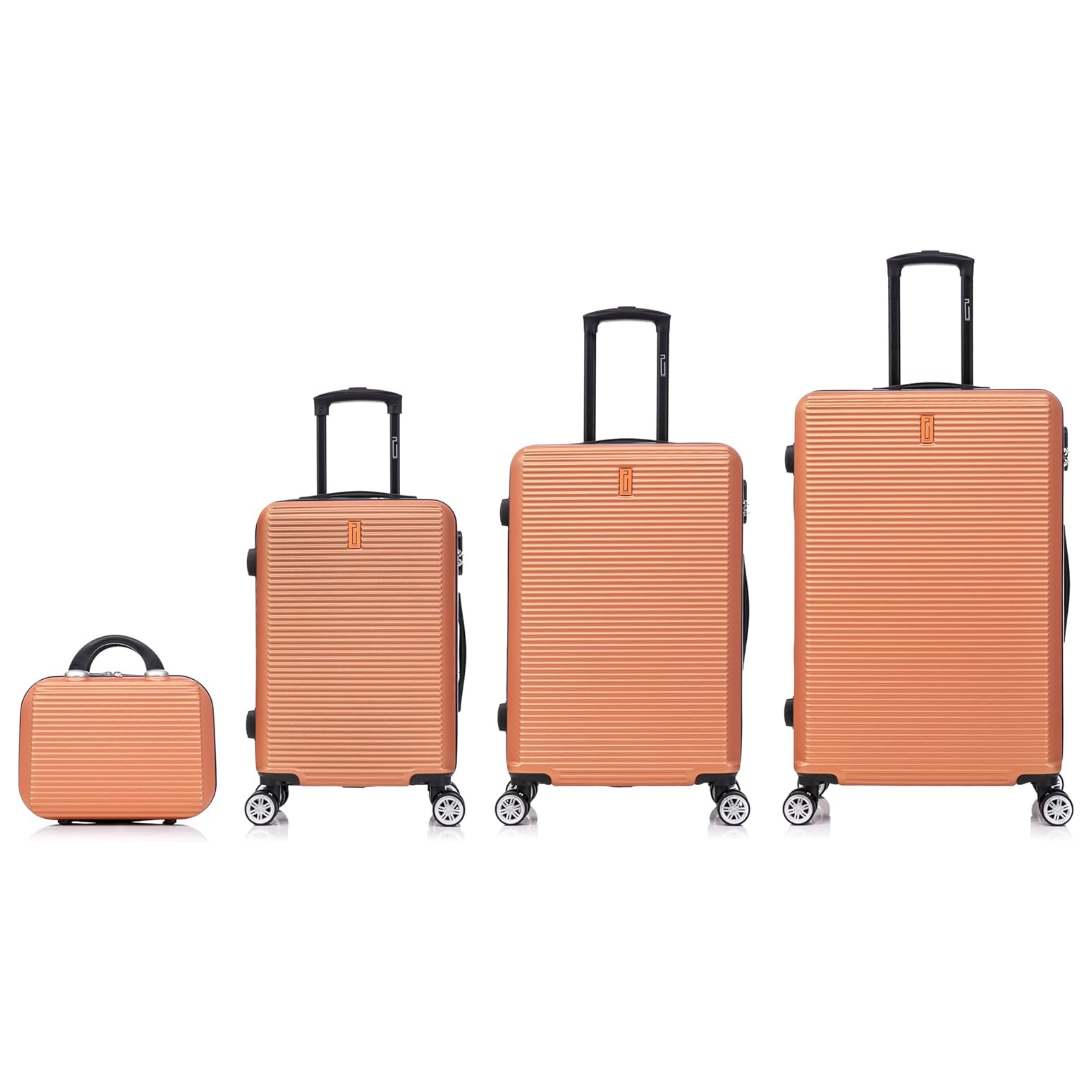 Set valises Week-End 4 pièces – Corail (cabine, moyenne, grande + vanity)
