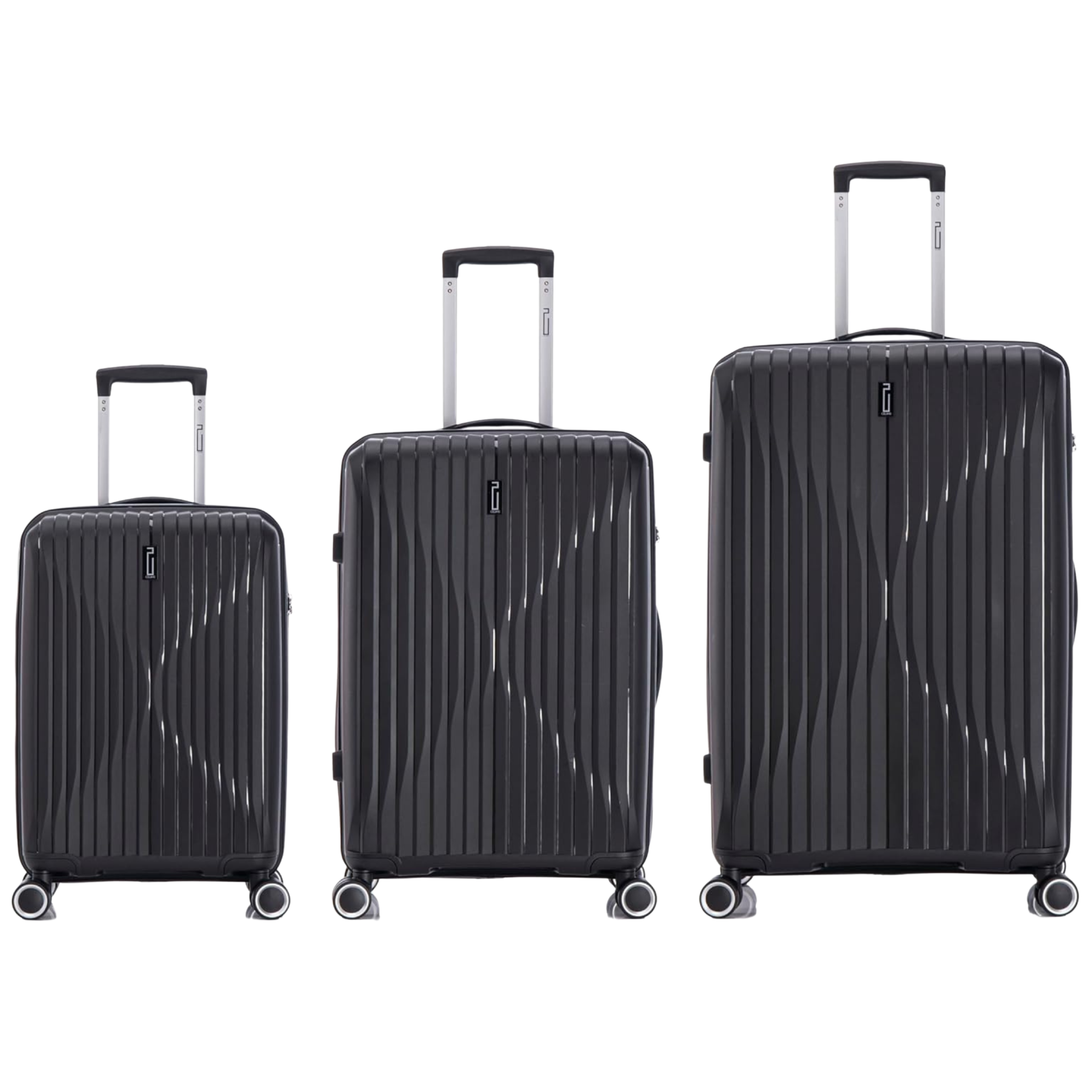 3-Piece Polypropylene Suitcase Set | Cabin Suitcase | Medium Suitcase | Large Suitcase