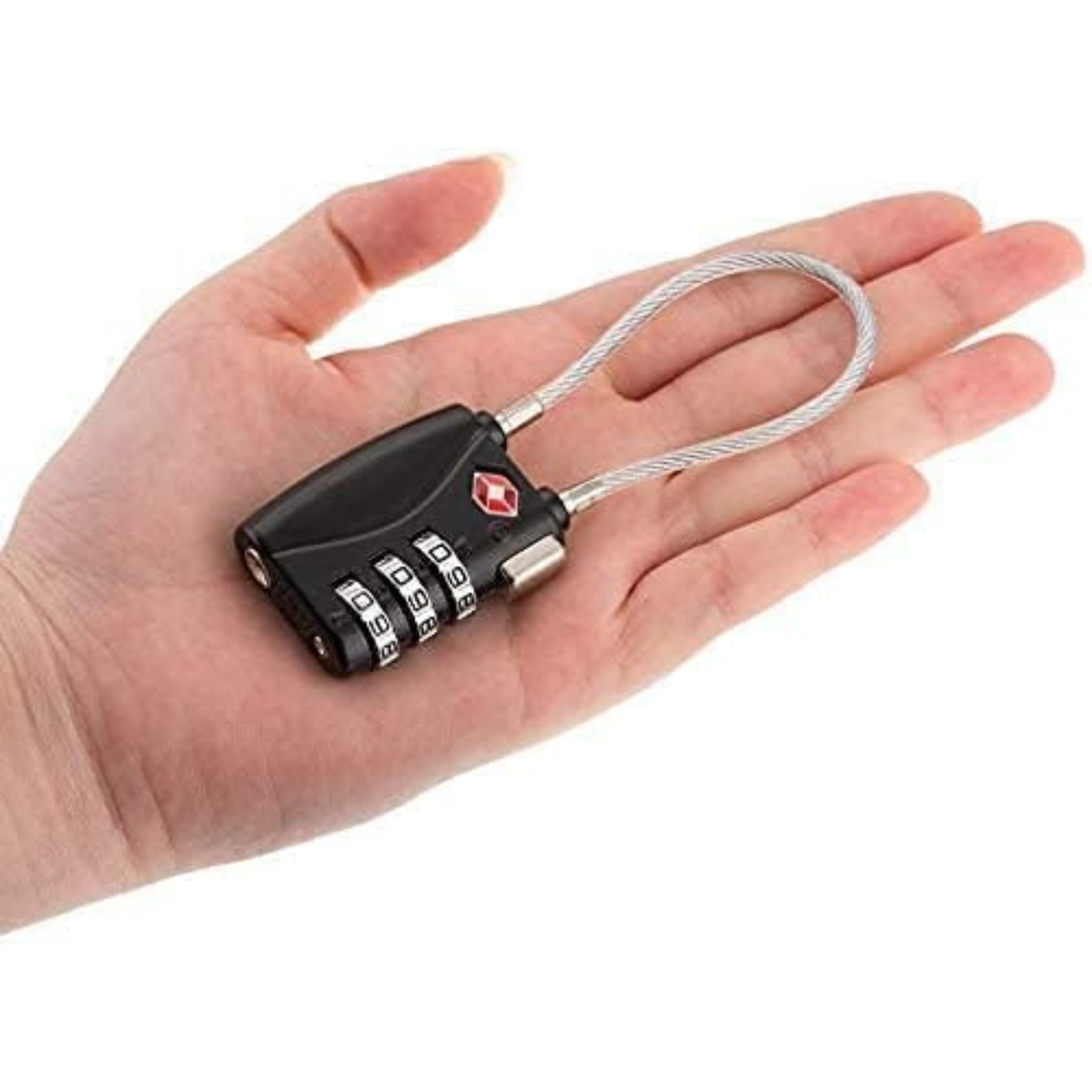 Cadenas TSA Valise Avion | Cadenas Code | Cadenas Valise | Protection Idéale pour Vos Bagages | Noir
