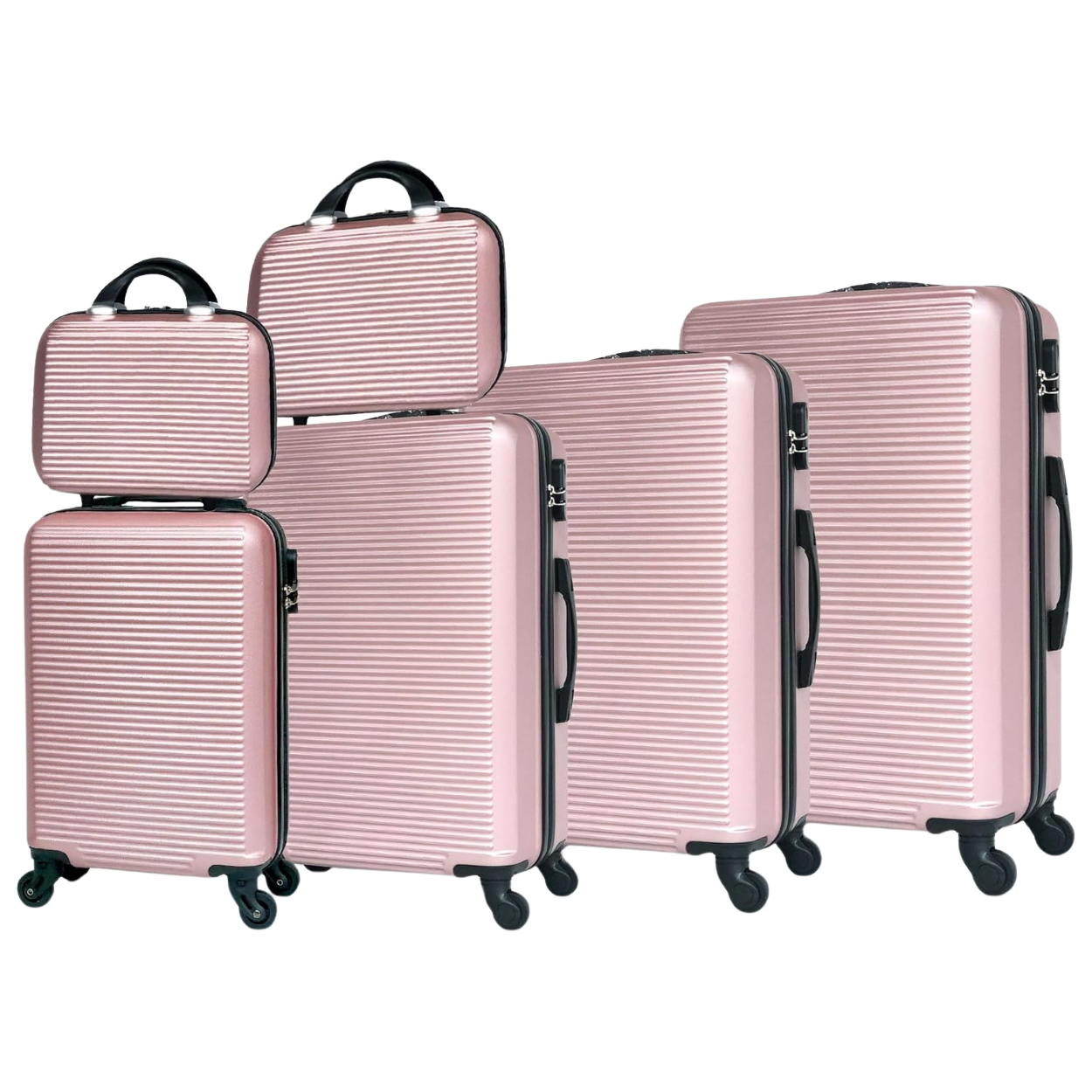 6-piece Weekend Suitcase Set – 4 suitcases + 2 vanity cases