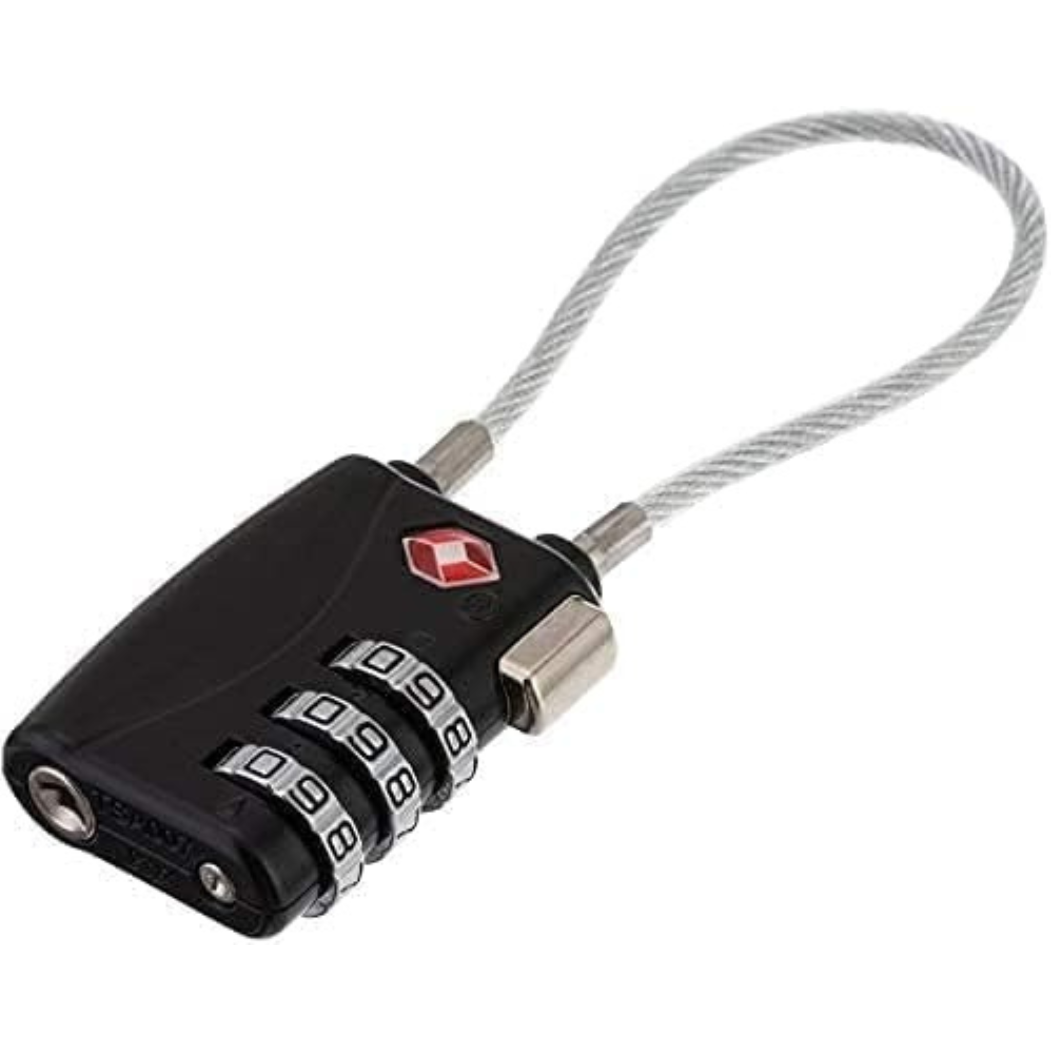 Cadenas TSA Valise Avion | Cadenas Code | Cadenas Valise | Protection Idéale pour Vos Bagages | Noir