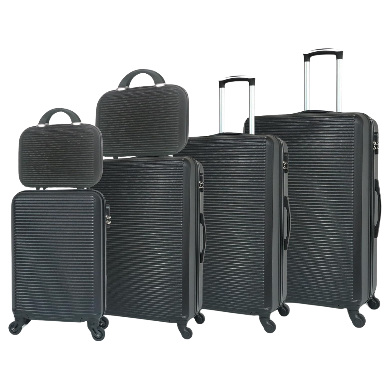 6-piece Weekend Suitcase Set – 4 suitcases + 2 vanity cases