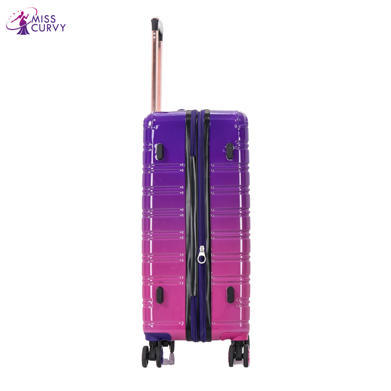 Valise Grande Taille Polycarbonate | Valise Soute 23 kg | 75x45x28 | Dégradé Violet