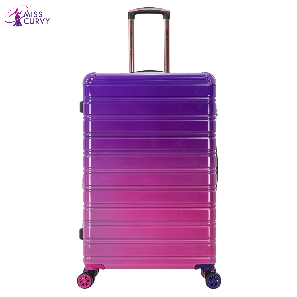 Valise Grande Taille Polycarbonate | Valise Soute 23 kg | 75x45x28 | Dégradé Violet