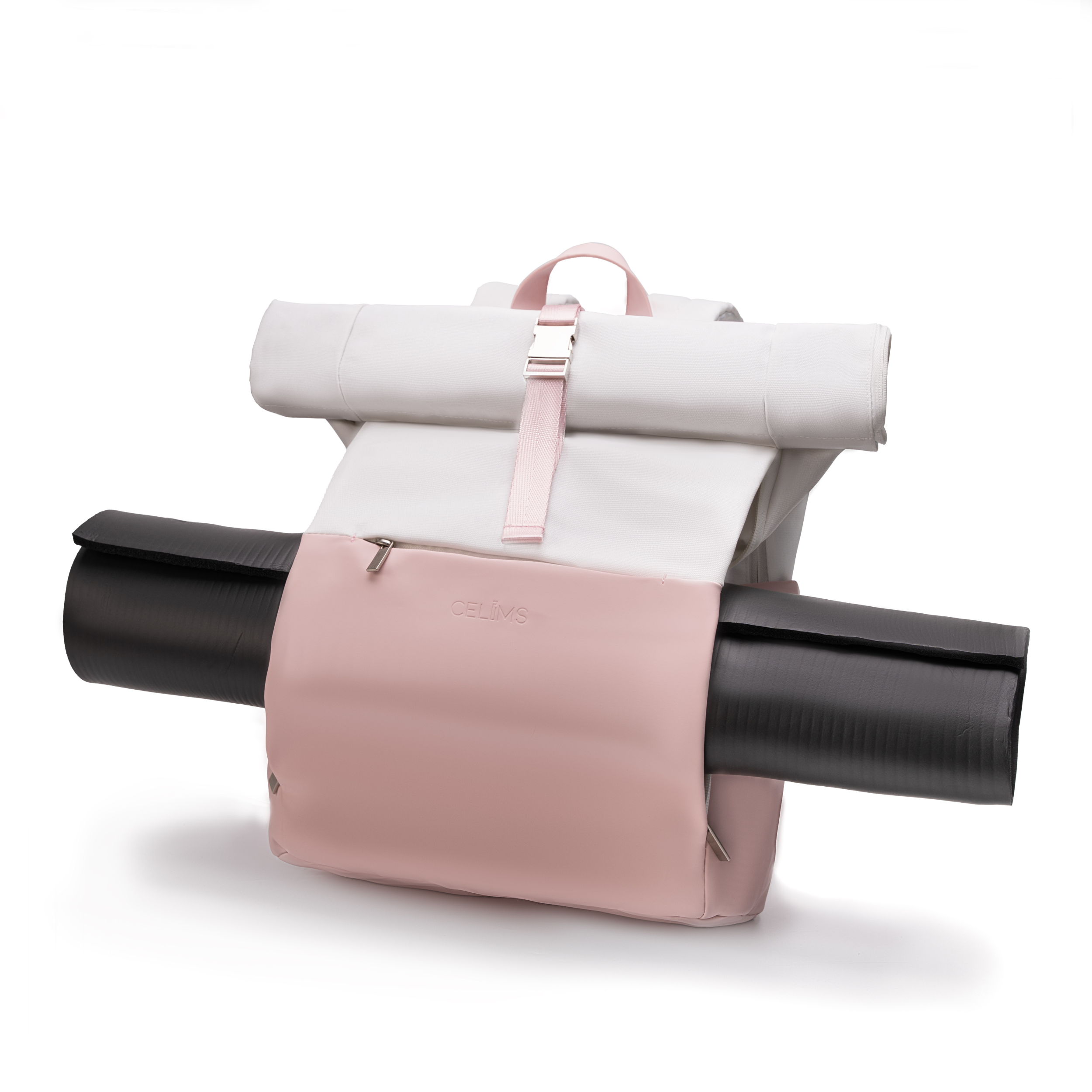 Zaino Roll-Top CELIMS - Bagaglio a mano 40x30x20cm - Impermeabile e ultra resistente - Sabbia