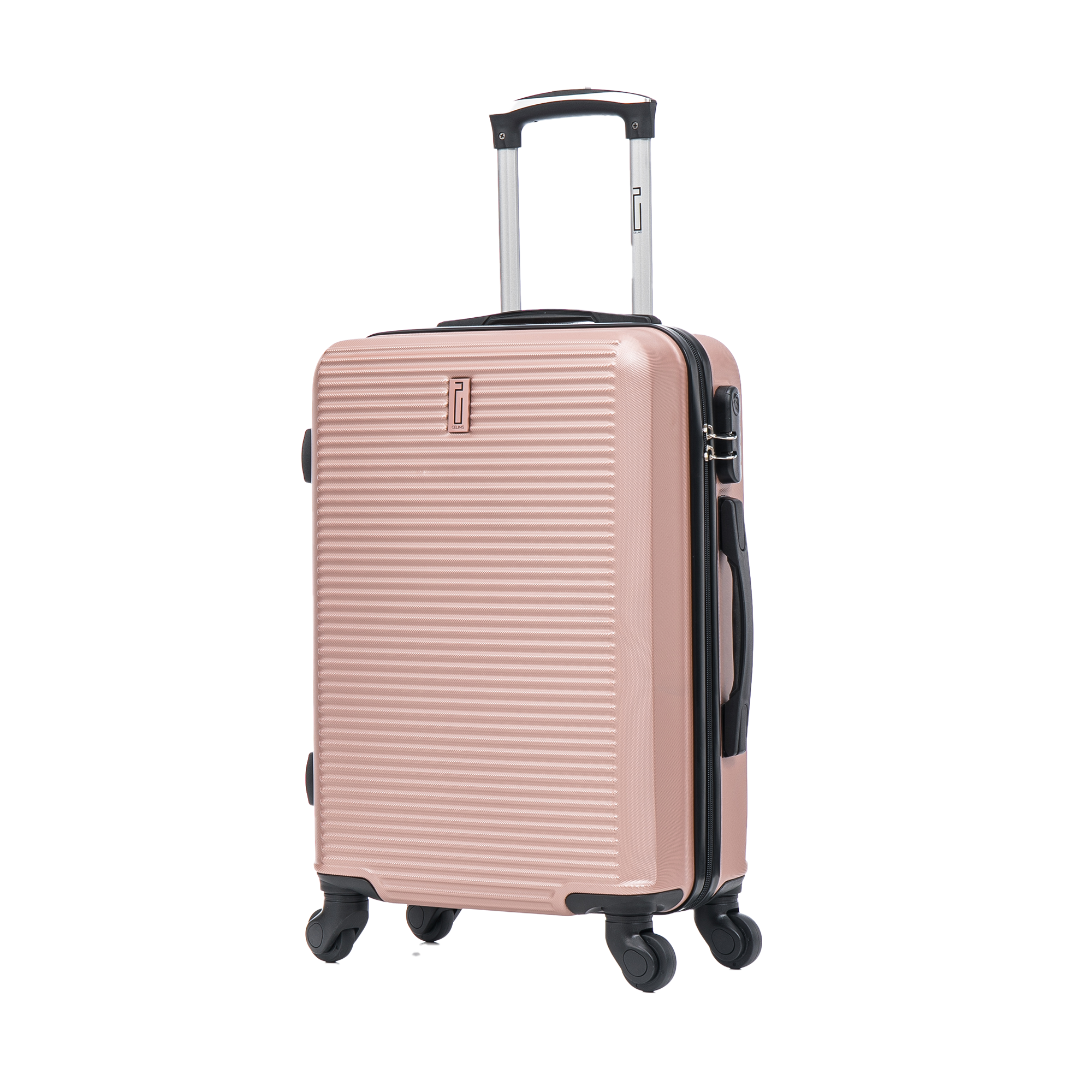 Set De Valise 4 pièces Week-end | Valise Cabine | Valise Moyenne | Valise Grande | Vanity – Rose Gold