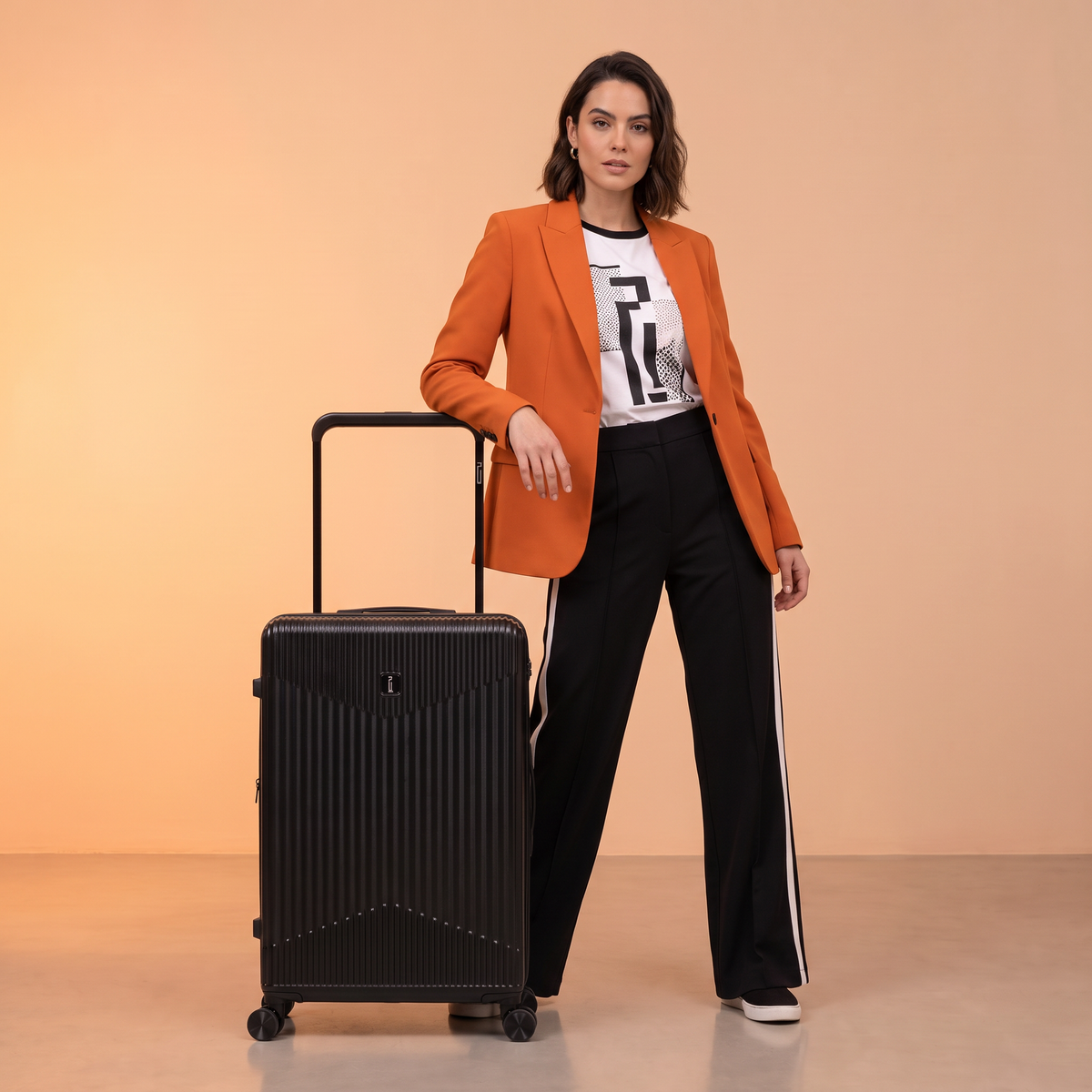 Valise Soute L (65 cm) ABS – Wide Trolley - Extensible & Serrure TSA