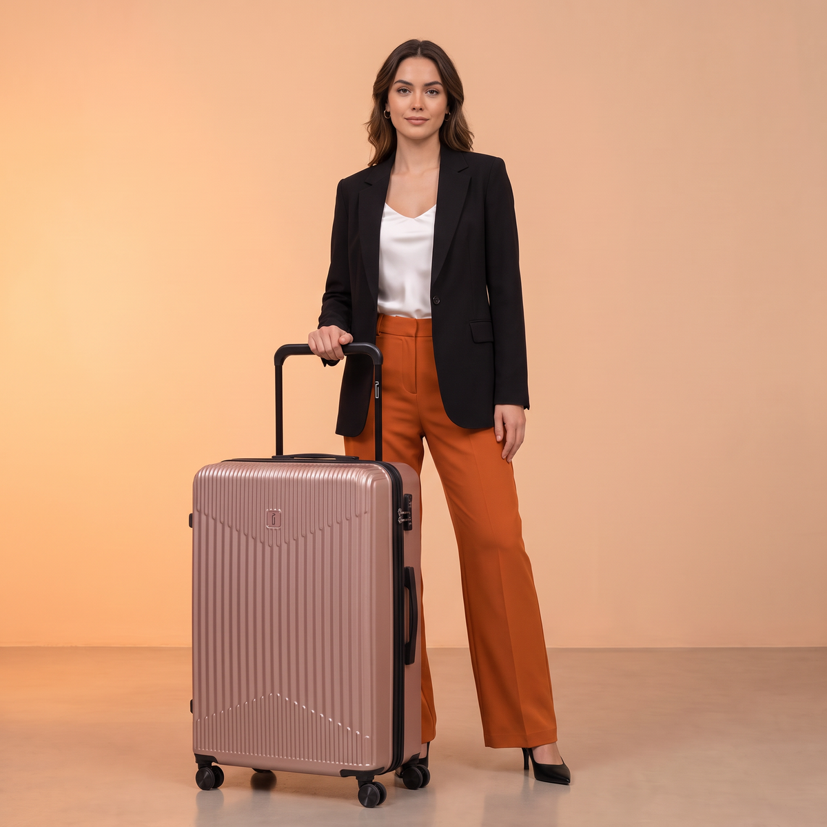 Valise Soute L (65 cm) ABS – Wide Trolley - Extensible & Serrure TSA