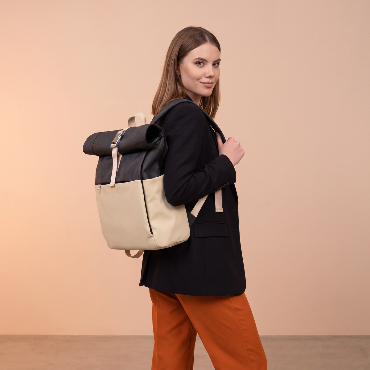 Sac à dos Roll-Top CELIMS – Bagage à Main Compatible EasyJet 45×36×20 cm – Imperméable & Ultra-Résistant
