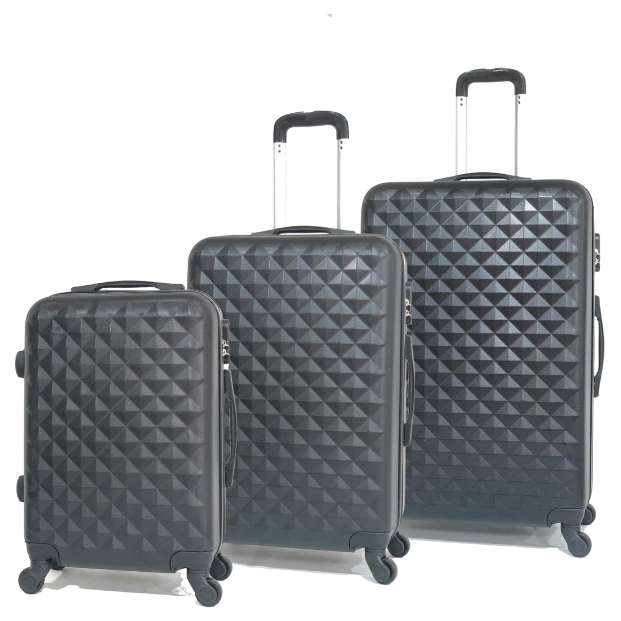 Set 3 Suitcases – Cabin Suitcase | Medium Suitcase | Large Suitcase – ABS