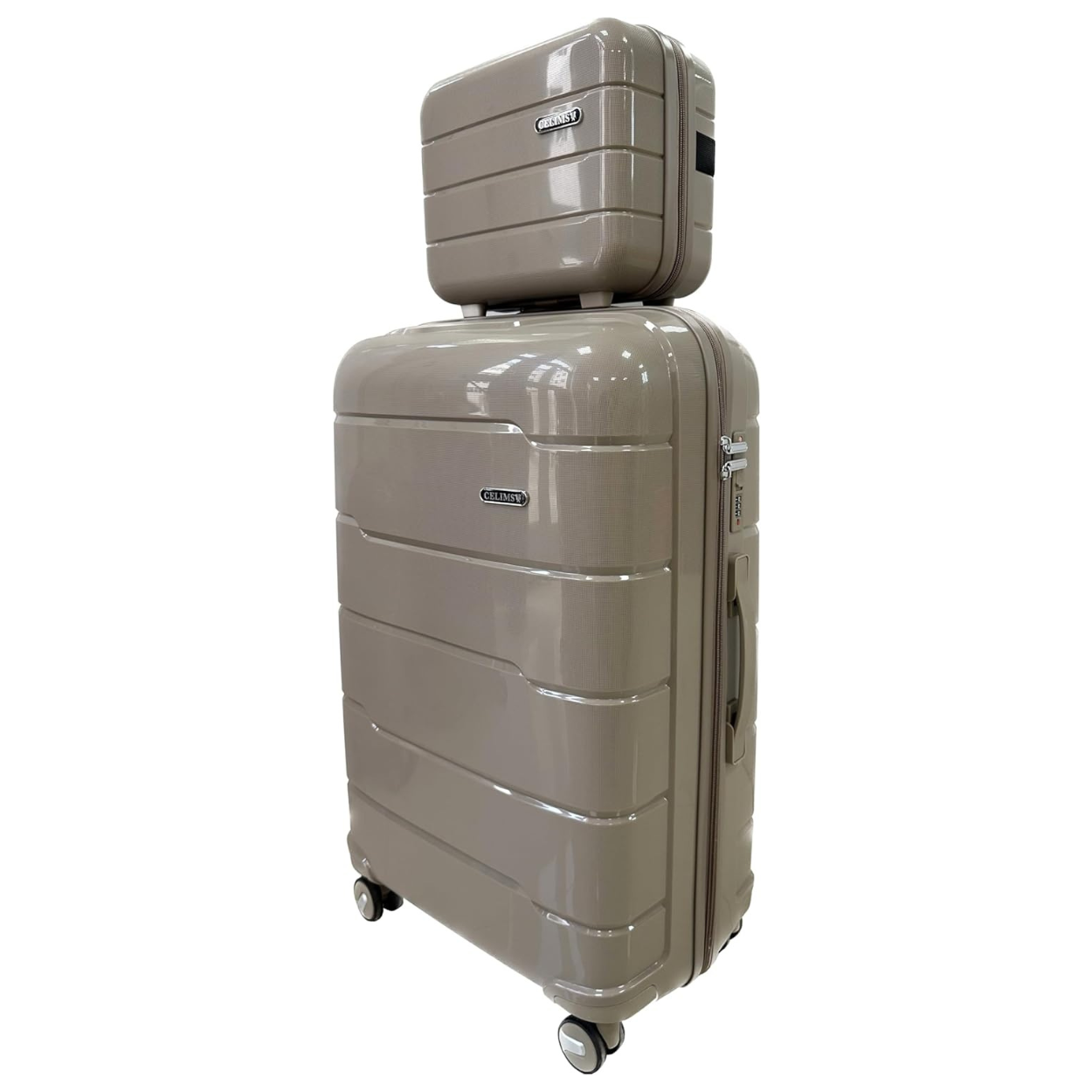 Set of 4 Suitcases – Cabin Suitcase | Medium Suitcase | Large Suitcase | Vanity – Polypropylene