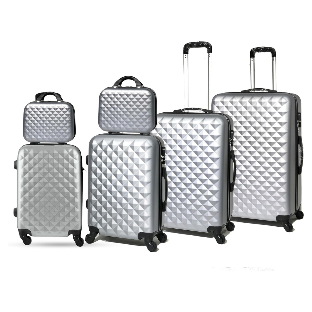 Set 6 Valises – Valise Cabine | Valise Moyenne | Valise Grande | 2x Vanity – ABS