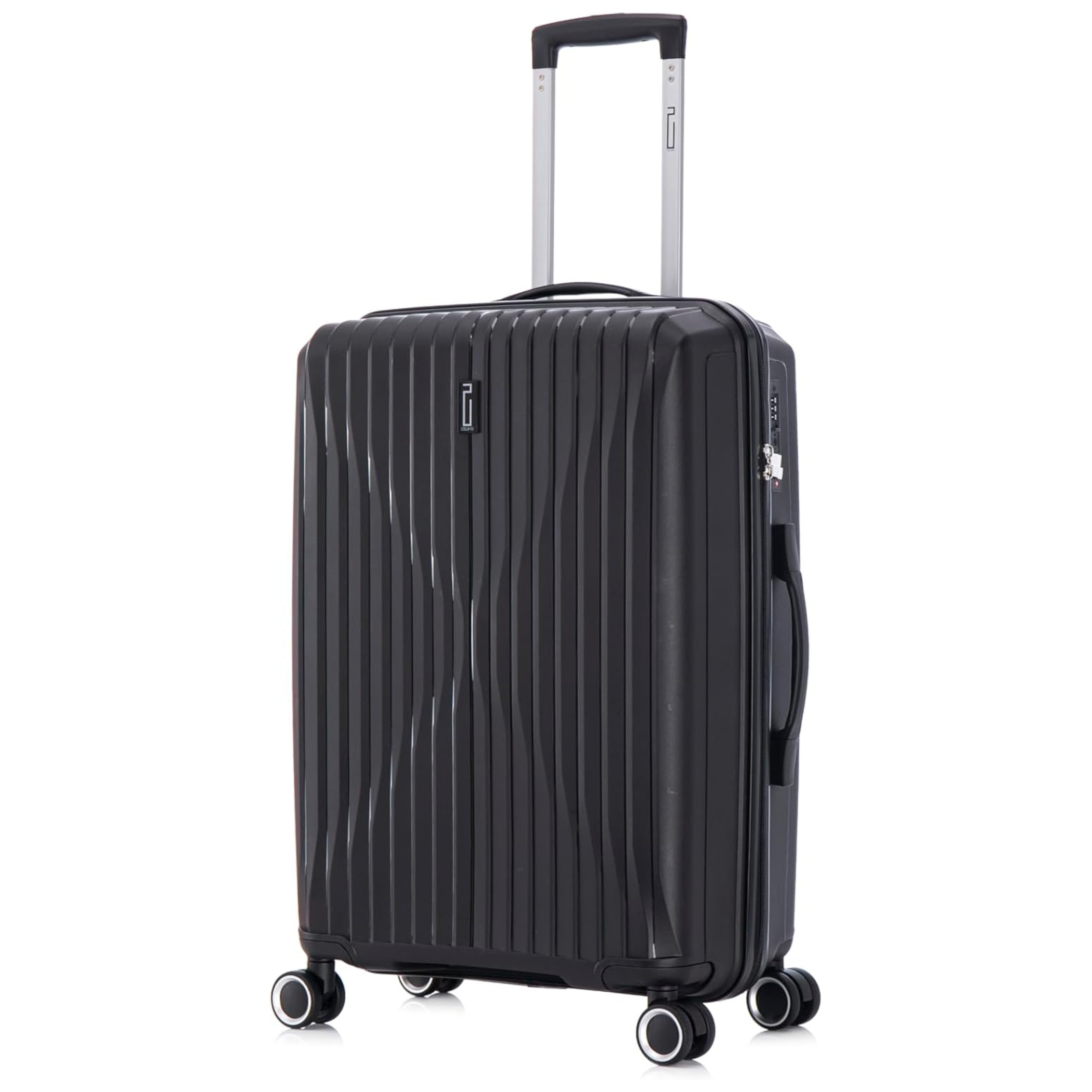 Set Valise 3 pièces En Polypropylène | Valise Cabine | Valise Moyenne | Valise Grande – Noir