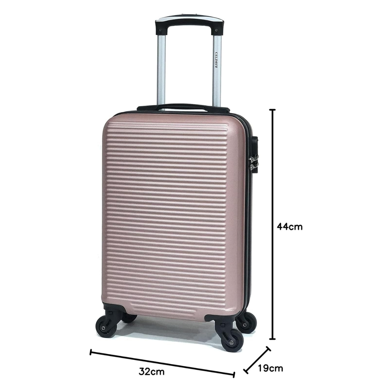 Small Cabin Suitcase – 45cm – ABS | With Removable Wheels 