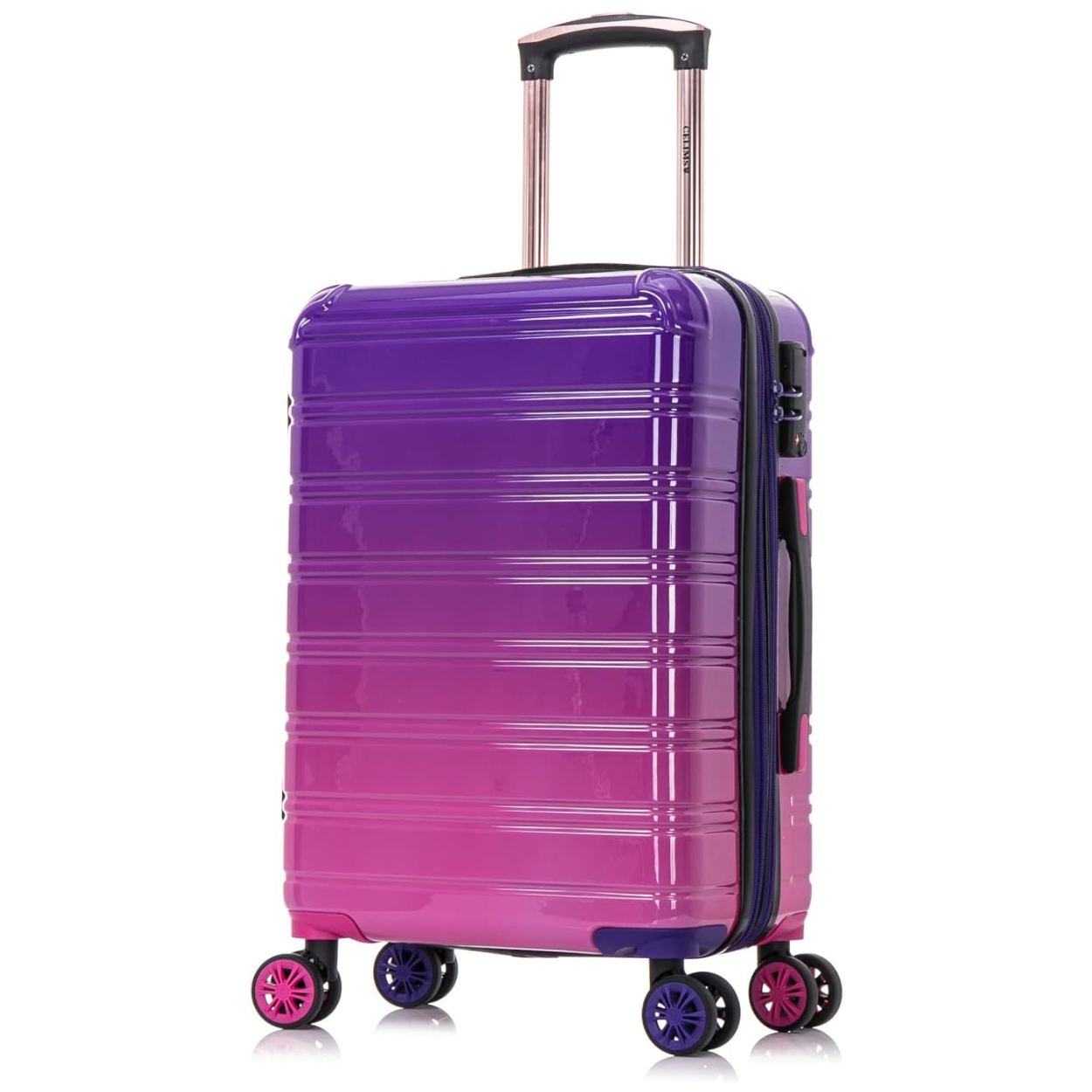 Valise Cabine | Valise Polycarbonate | 55x35x25 | Dégradé Violet