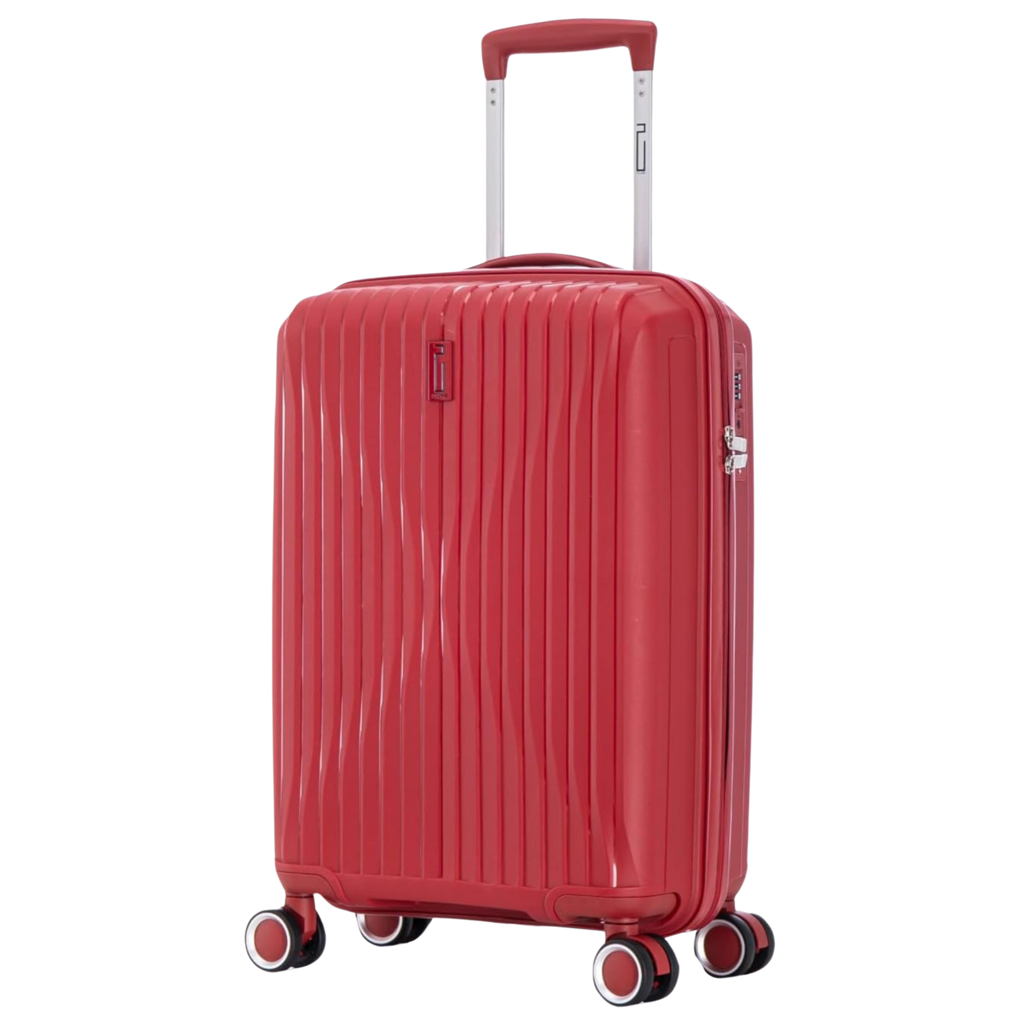 Valigia da cabina in polipropilene | valigia in polipropilene | 55x40x20 | Rosso