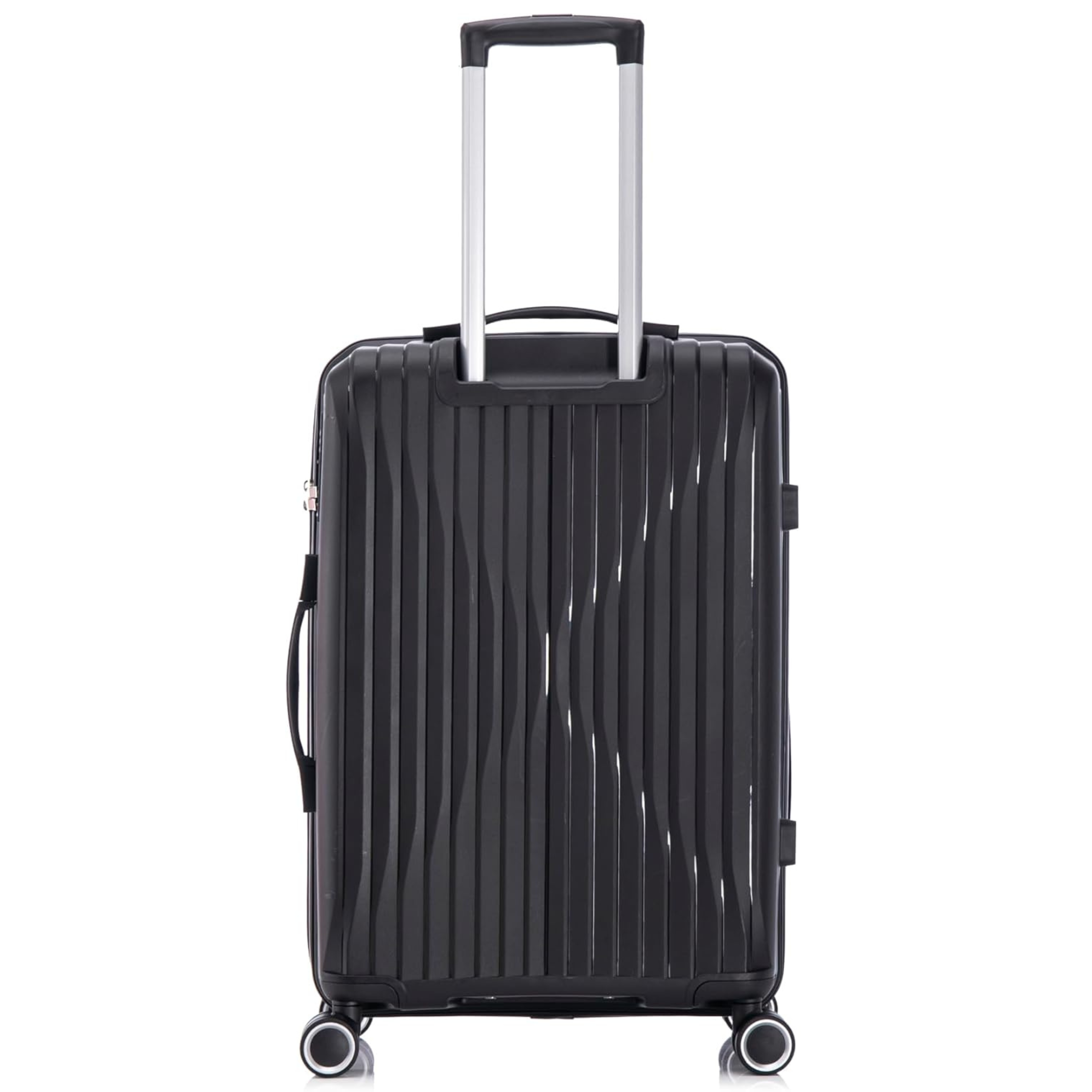 Set Valise 3 pièces En Polypropylène | Valise Cabine | Valise Moyenne | Valise Grande – Noir