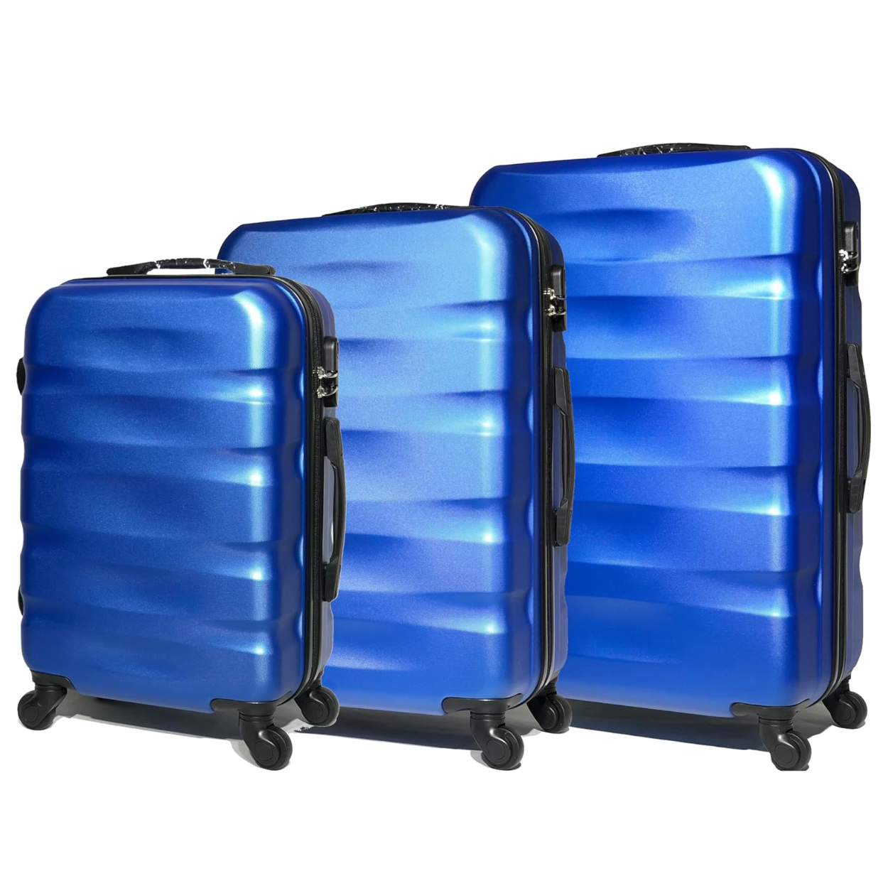 Set 3 Suitcases – Cabin Suitcase | Medium Suitcase | Large Suitcase – ABS