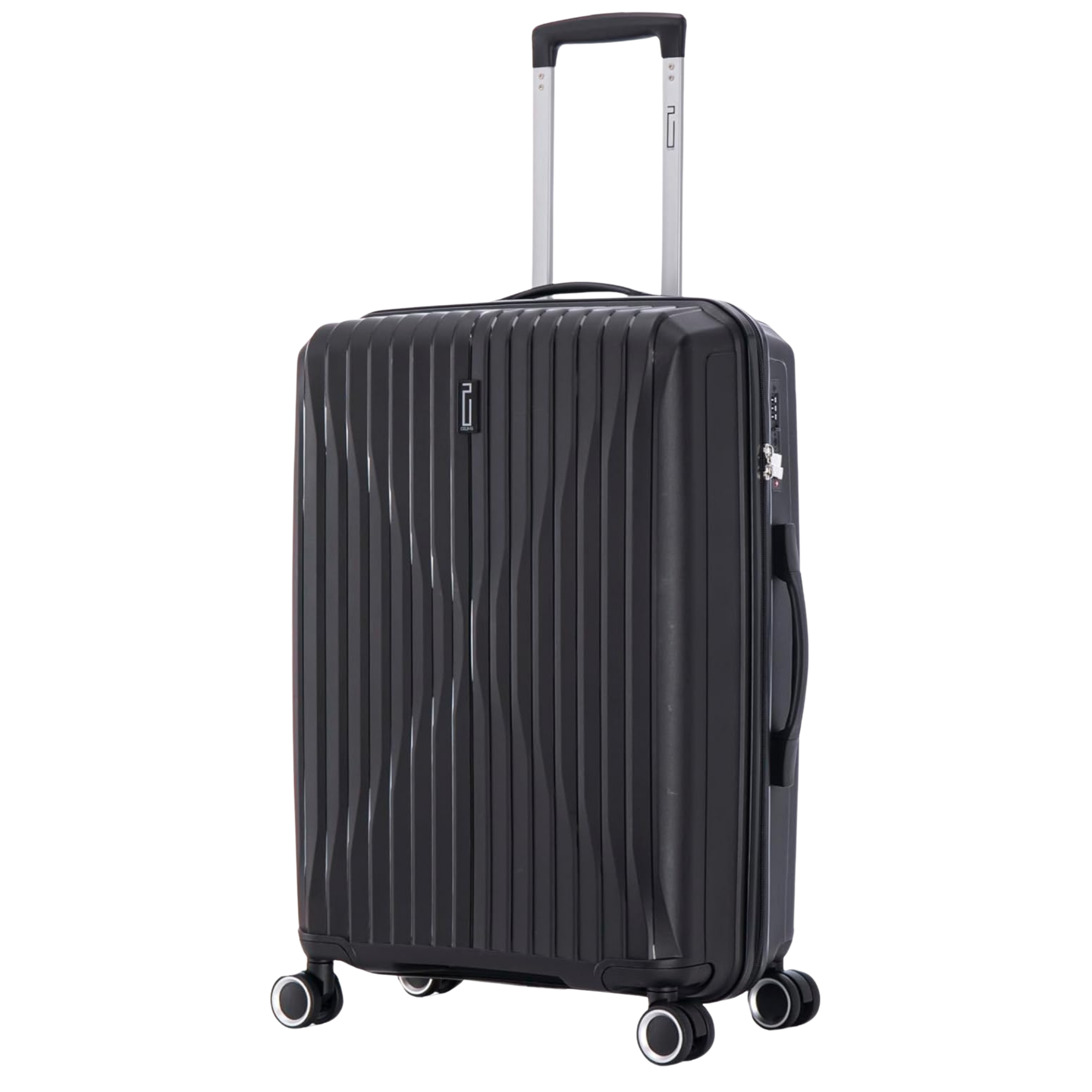 Medium Polypropylene Suitcase | 20 kg Suitcase | 65x40x25 cm | Black