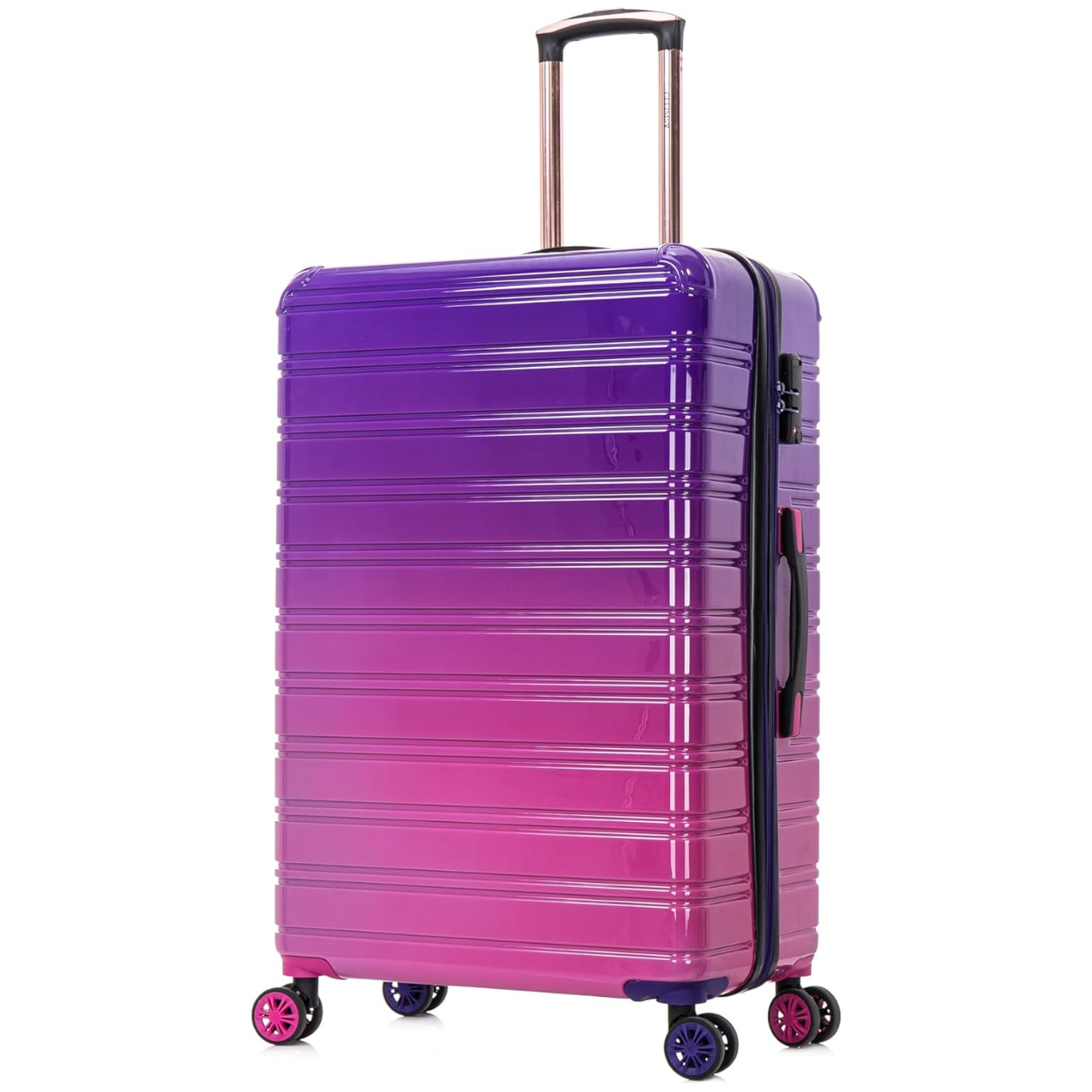 Set Valise 3 pièces Polycarbonate | Valise Cabine | Valise Moyenne | Valise Grande – Dégradé Violet