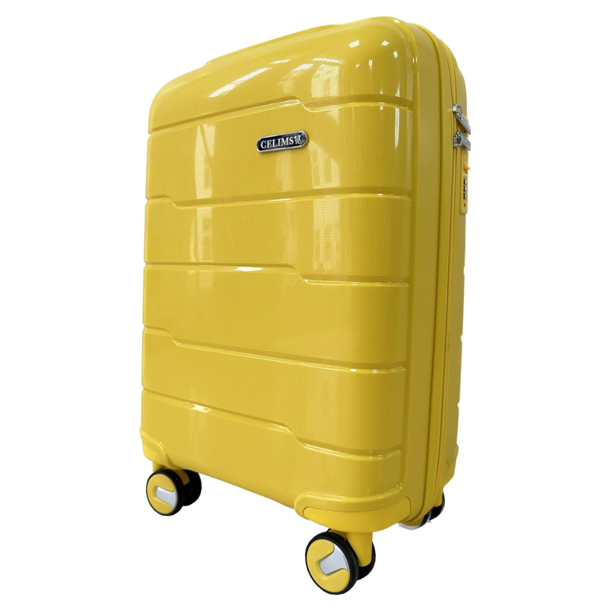 Valise Cabine Polypropylène | Bagage Cabine | 55x40x20 | Jaune - Celims France