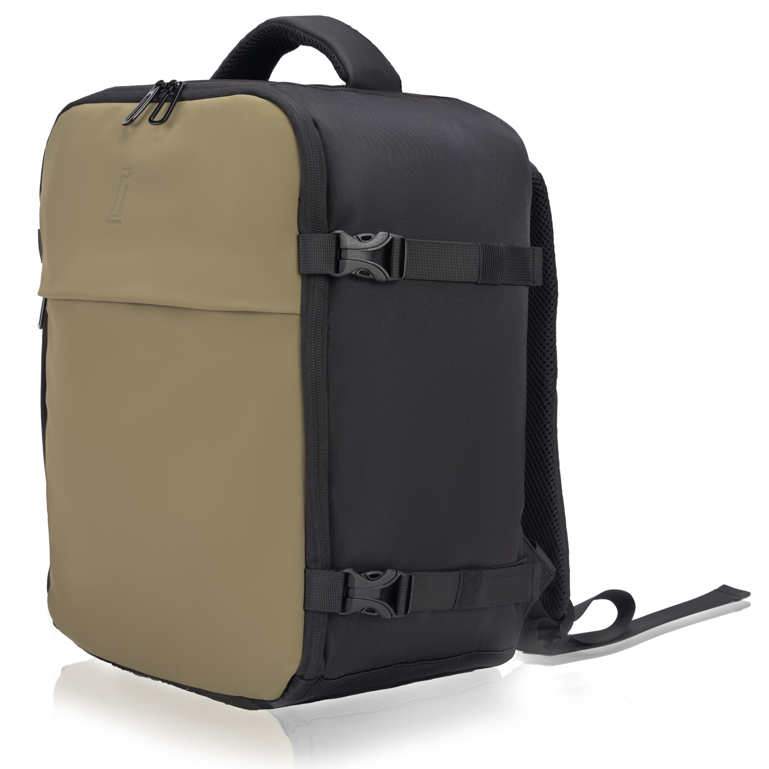 Zaino sottovuoto CELIMS 40x30x20 - Bagaglio a mano - Impermeabile - Cachi