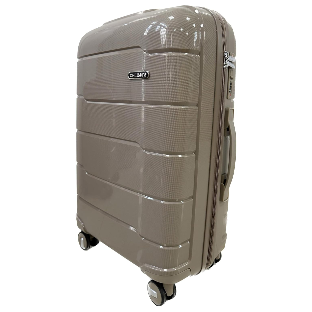 Valise Moyenne Polypropylène | Valise 20 kg | 65x40x25 | Champagne - Celims France