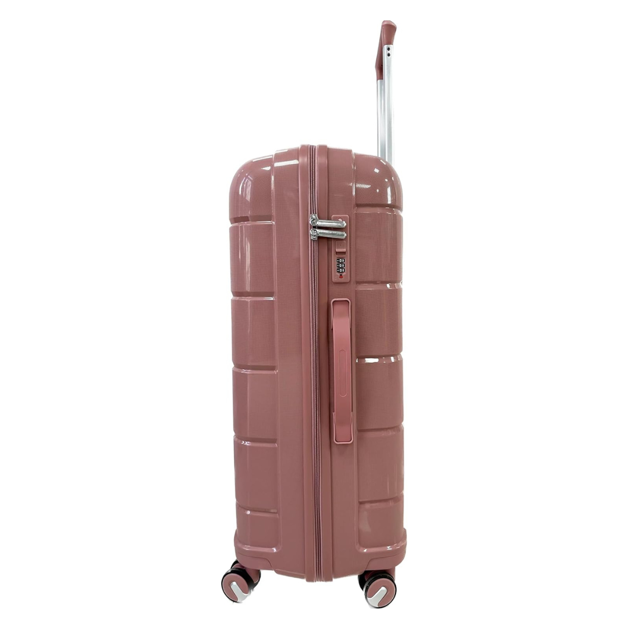 Set Valise 4 pièces Polypropylène | Valise Cabine | Valise Moyenne | Valise Grande | Vanity – Rose Gold - Celims France